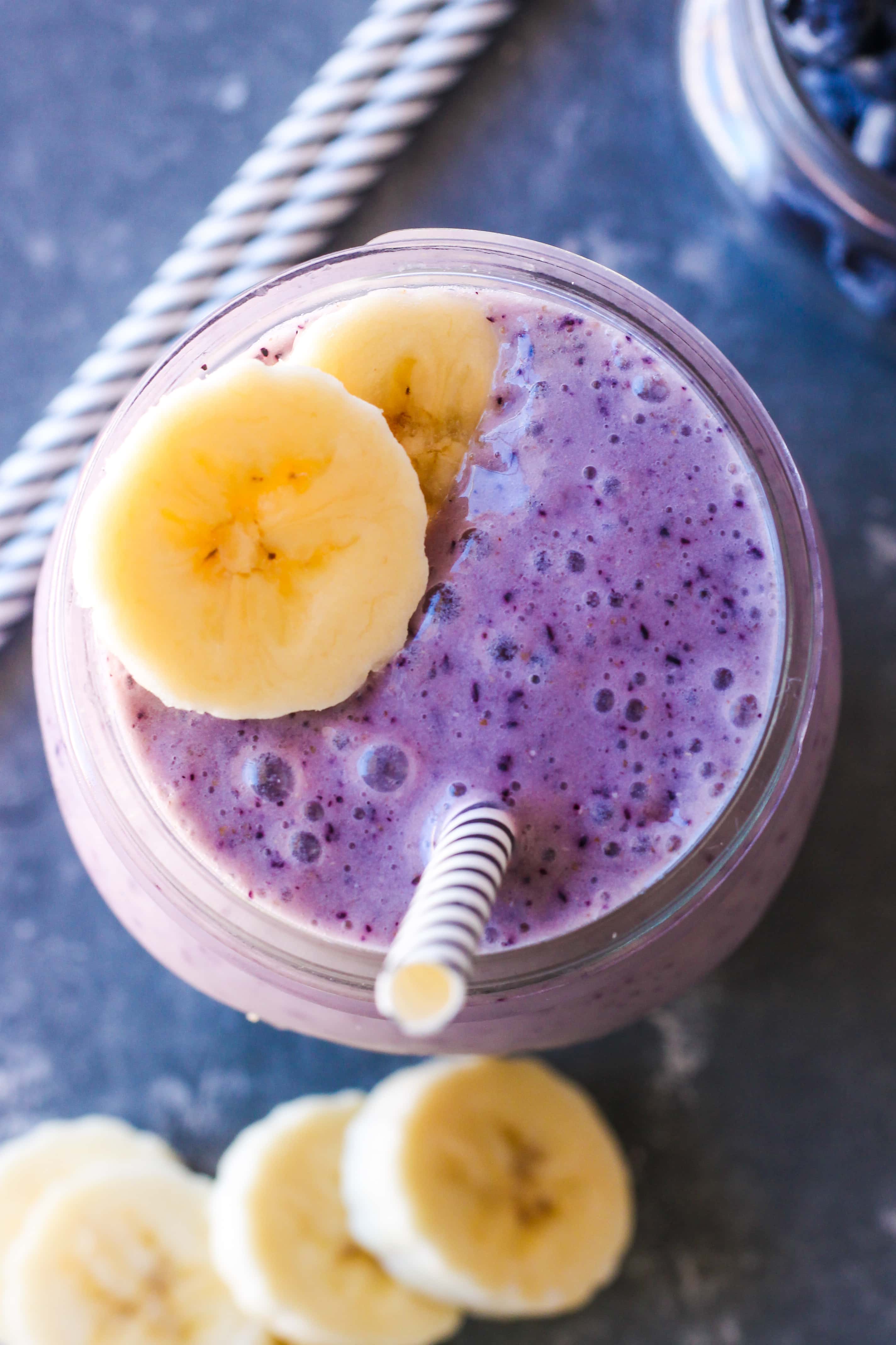 Blueberry Banana Smoothie - Kathryn's Kitchen