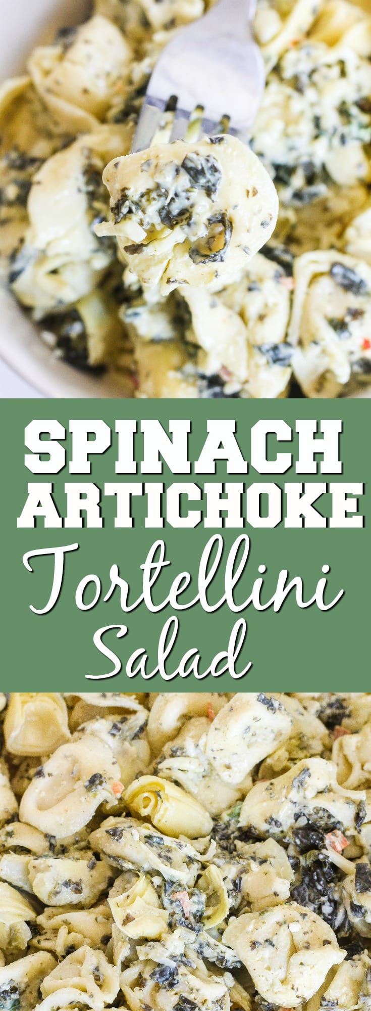 Spinach Artichoke Tortellini Salad