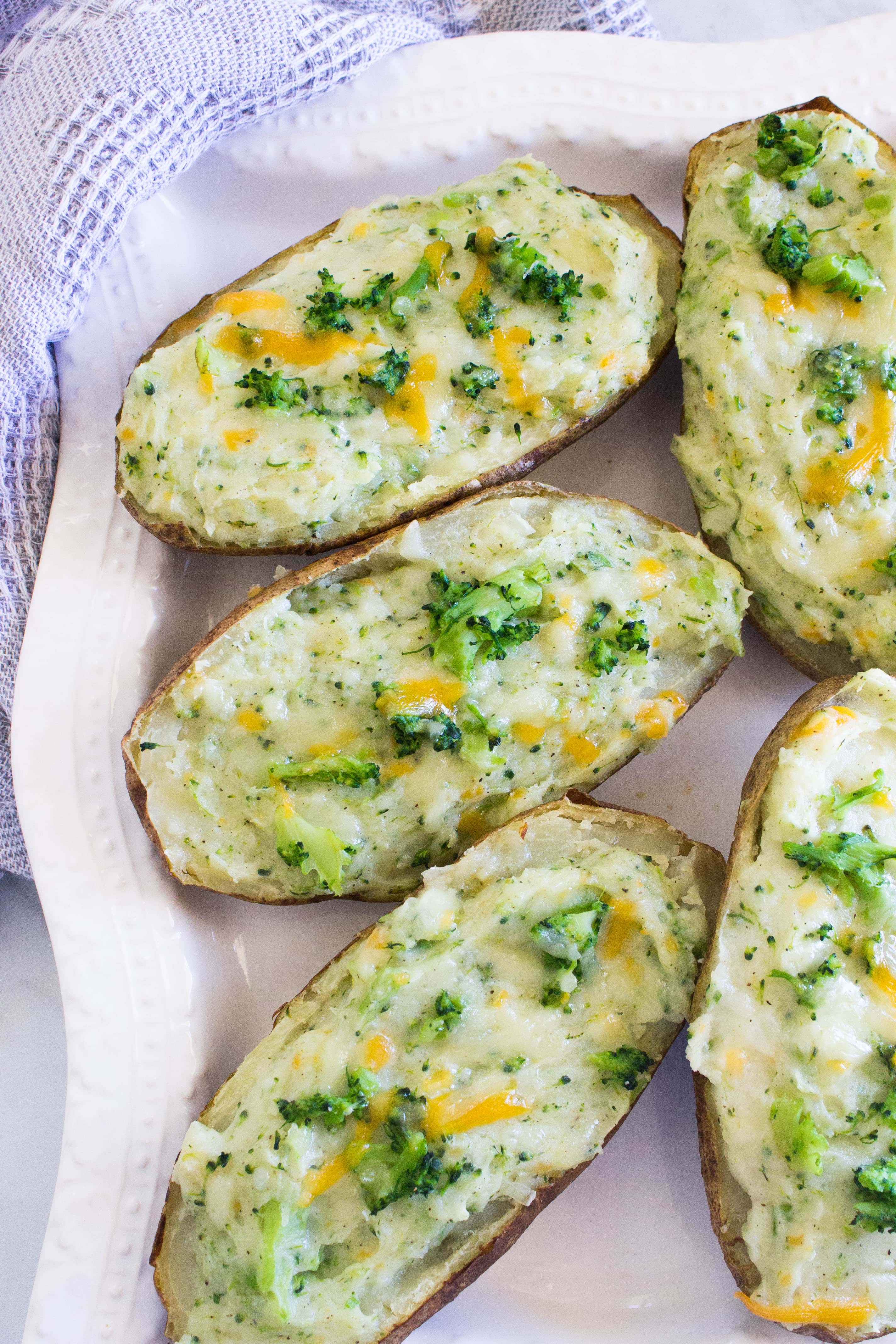 twice baked potatoes broccoli