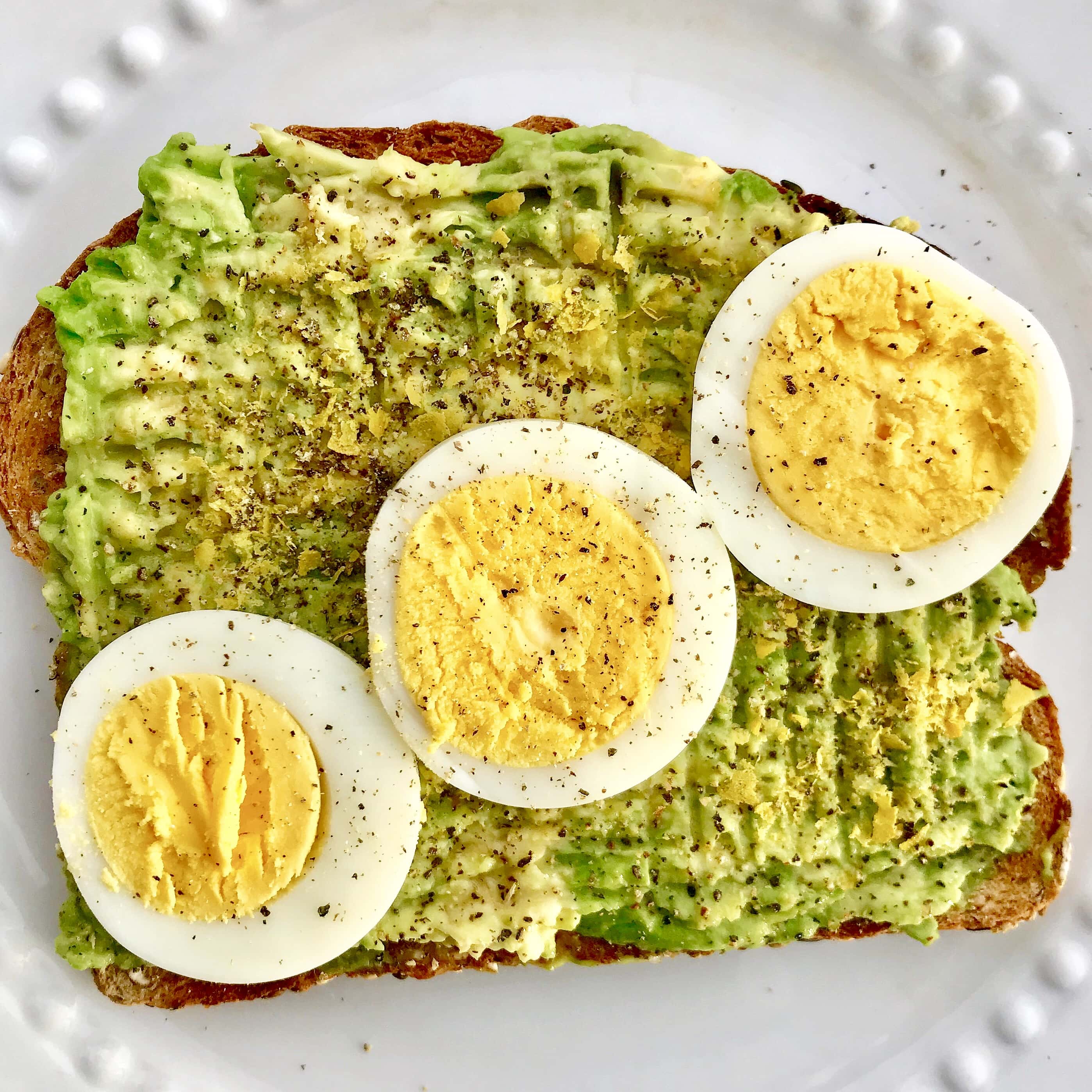 Hard boiled egg avocado toast and other Chefclub US recipes daily