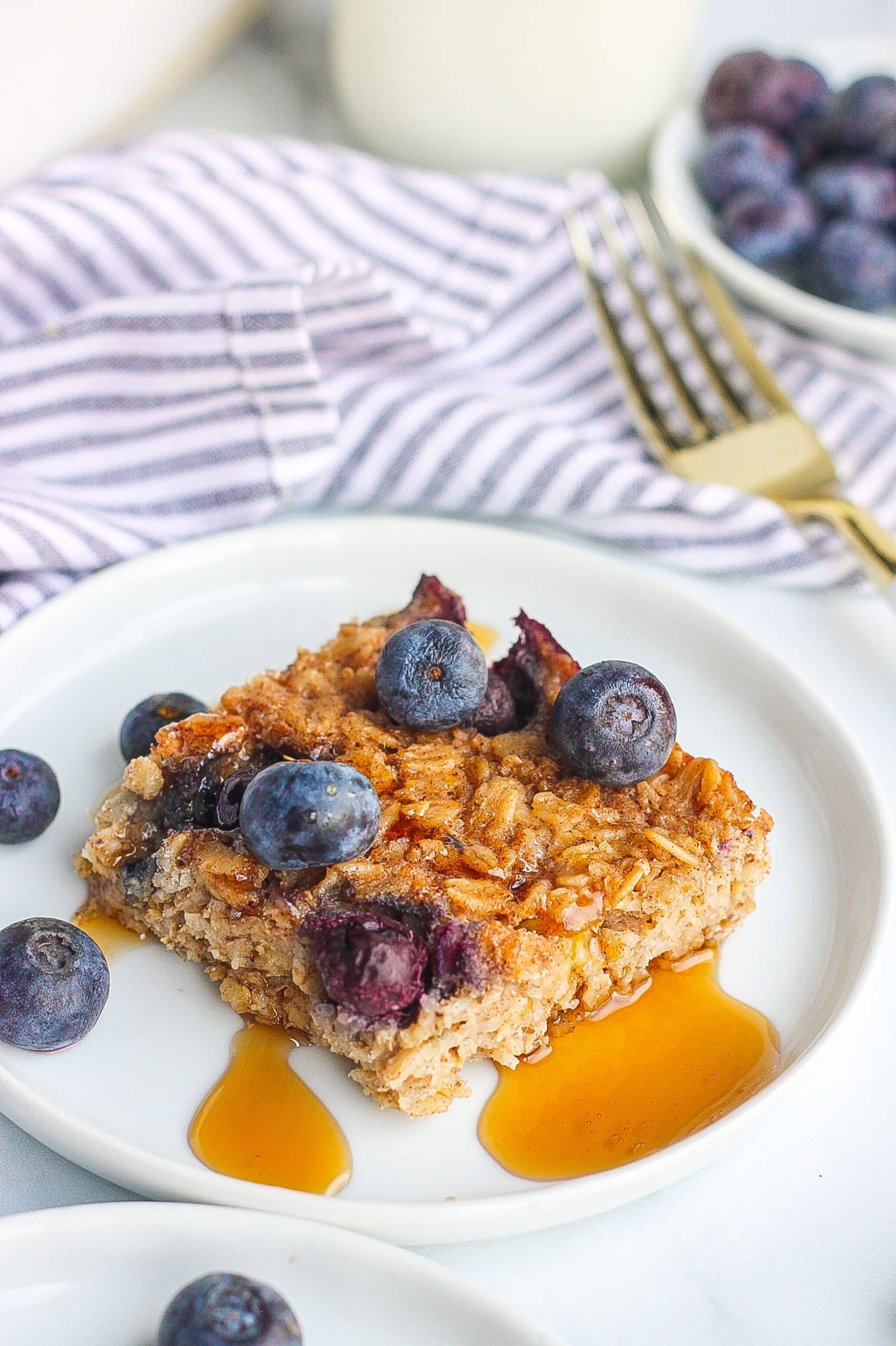 Blueberry Baked Oatmeal Refined Sugar Free