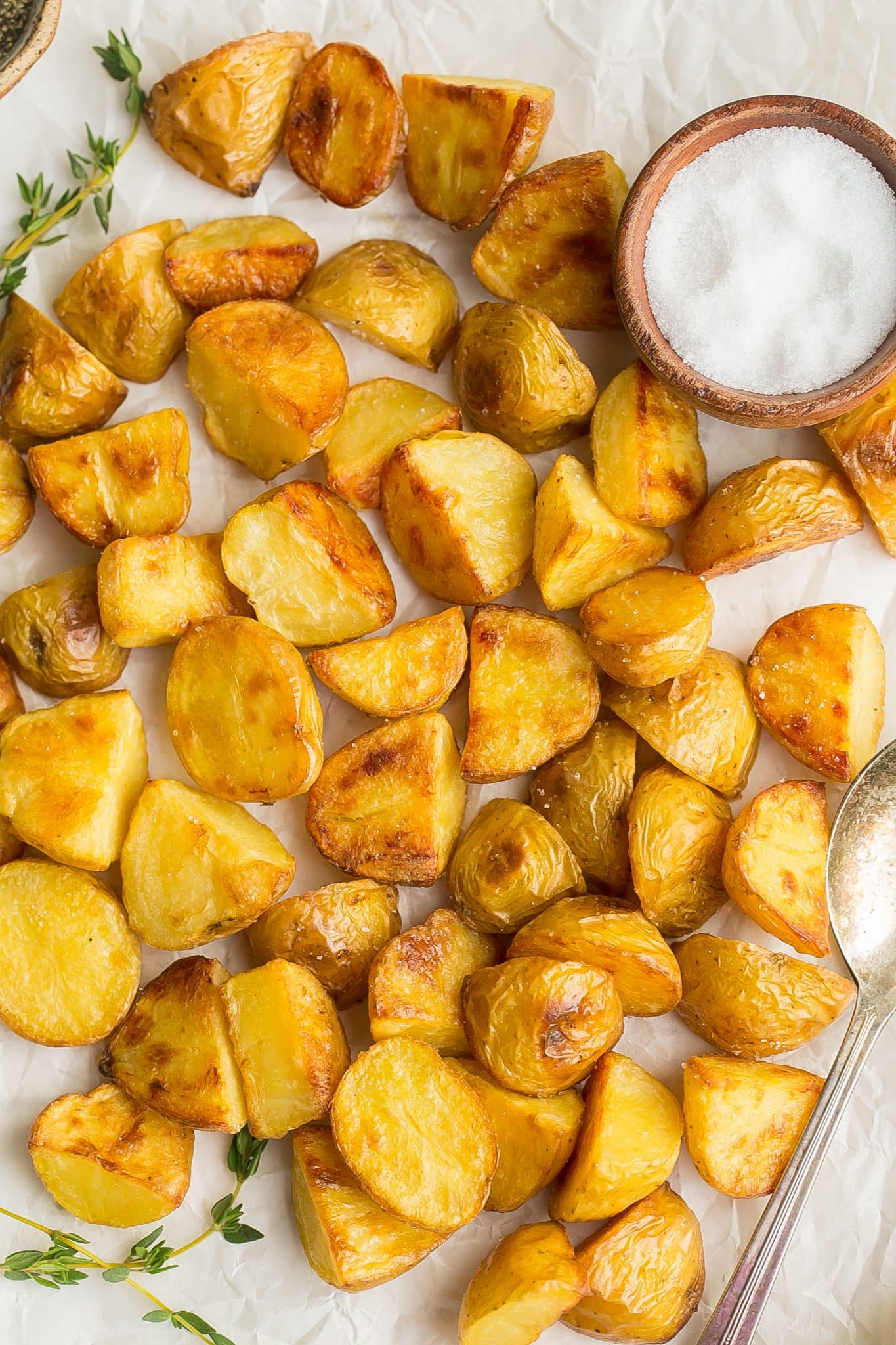 Crispy Salt And Vinegar Roasted Potatoes Kathryn S Kitchen