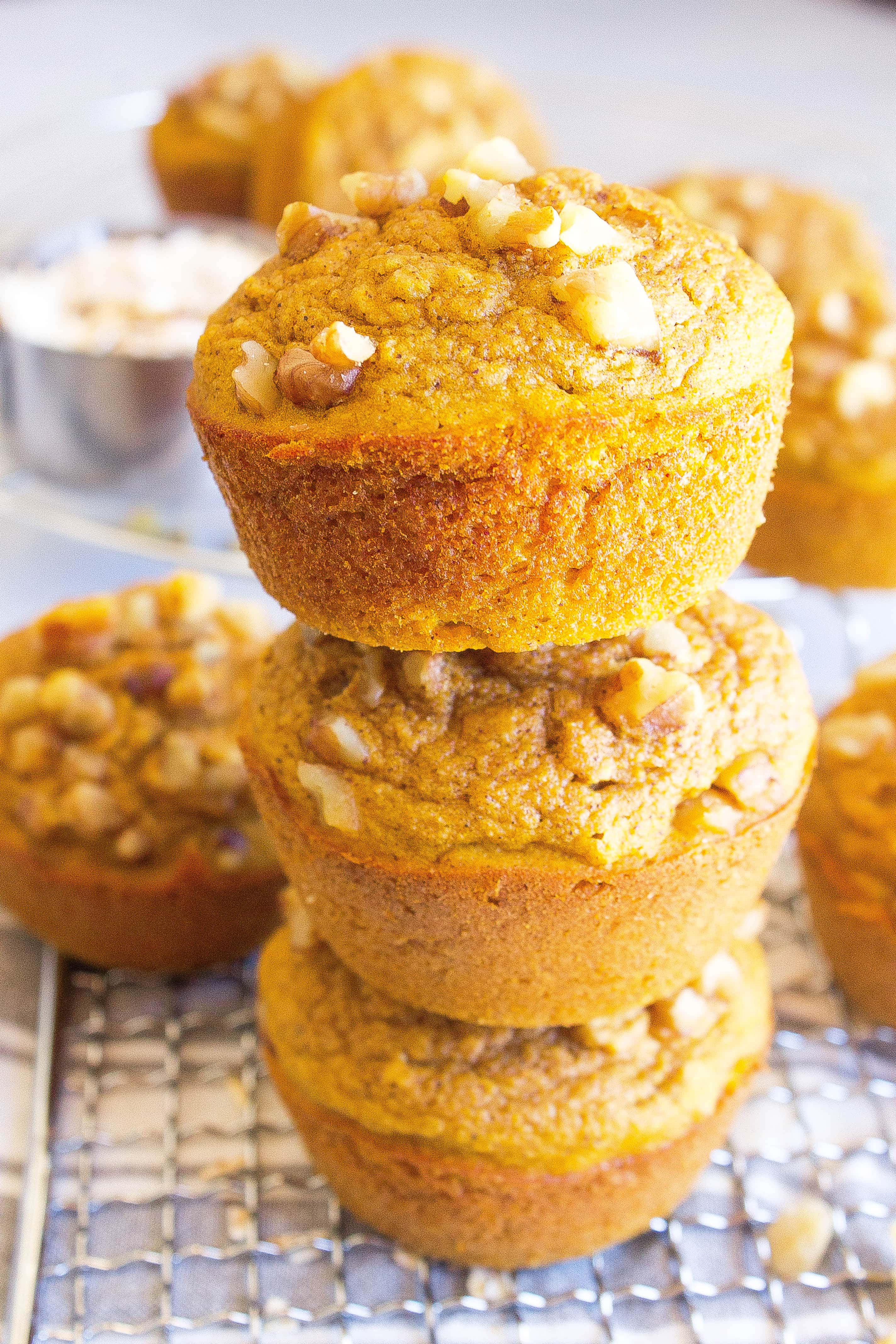 10+ Easy and Healthy Pumpkin and Fall Recipes/ Pumpkin Oat Muffins