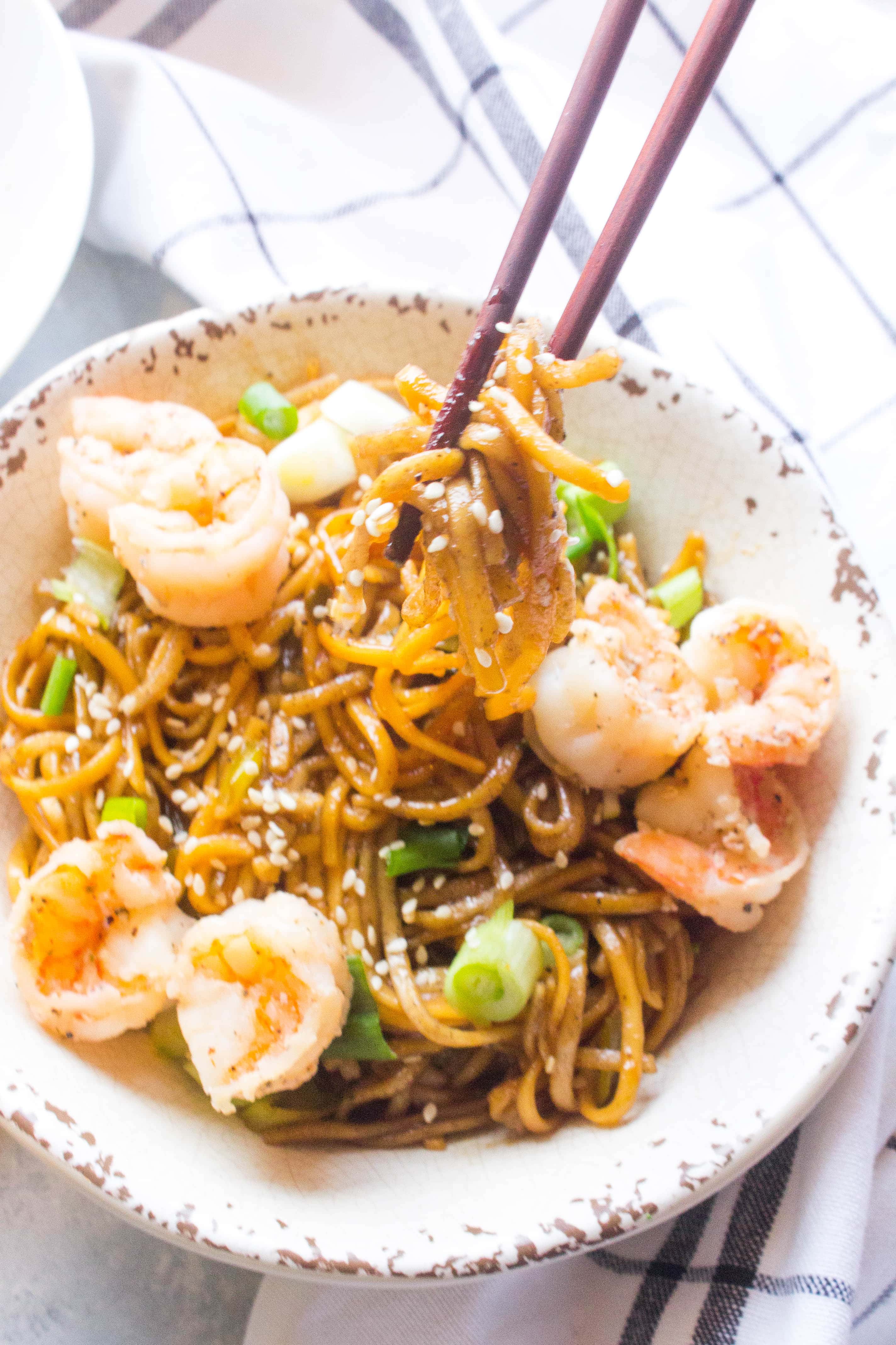 Shrimp Soba Noodle Salad