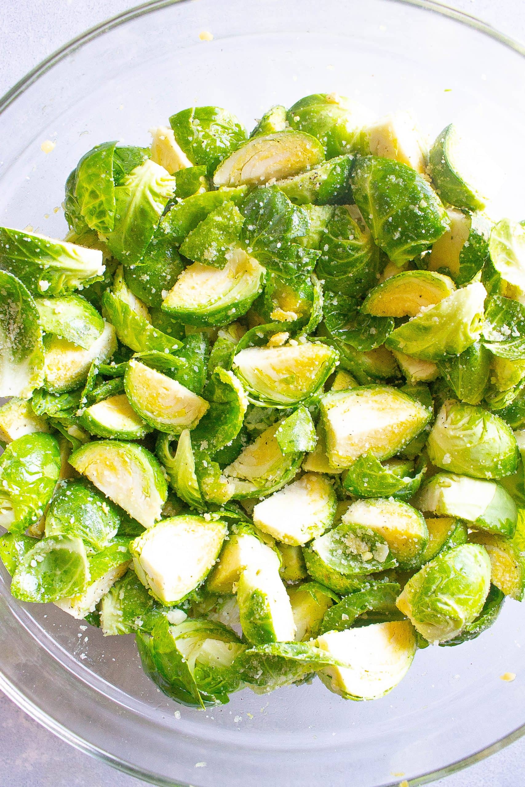 Roasted Garlic Parmesan Brussel Sprouts