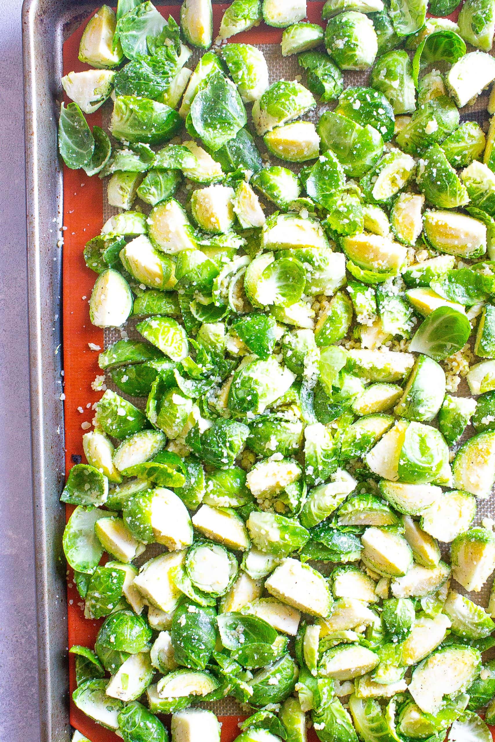 Roasted Garlic Parmesan Brussel Sprouts