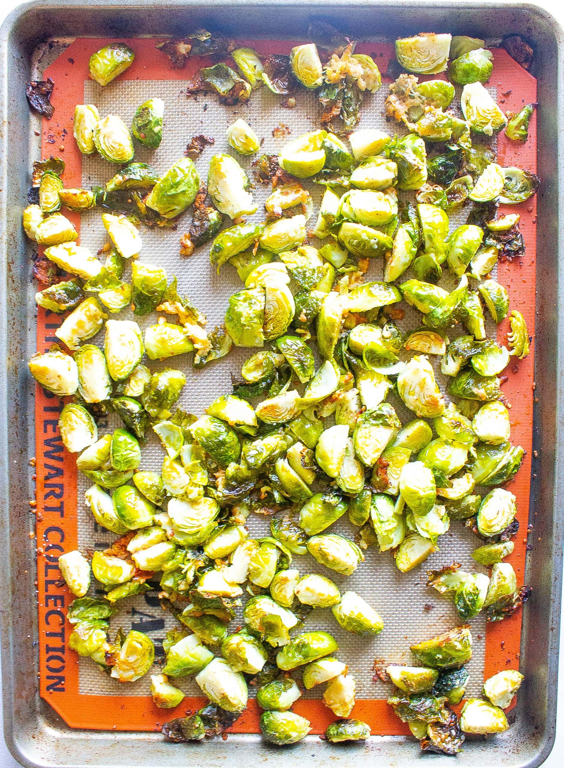 Roasted Garlic Parmesan Brussel Sprouts