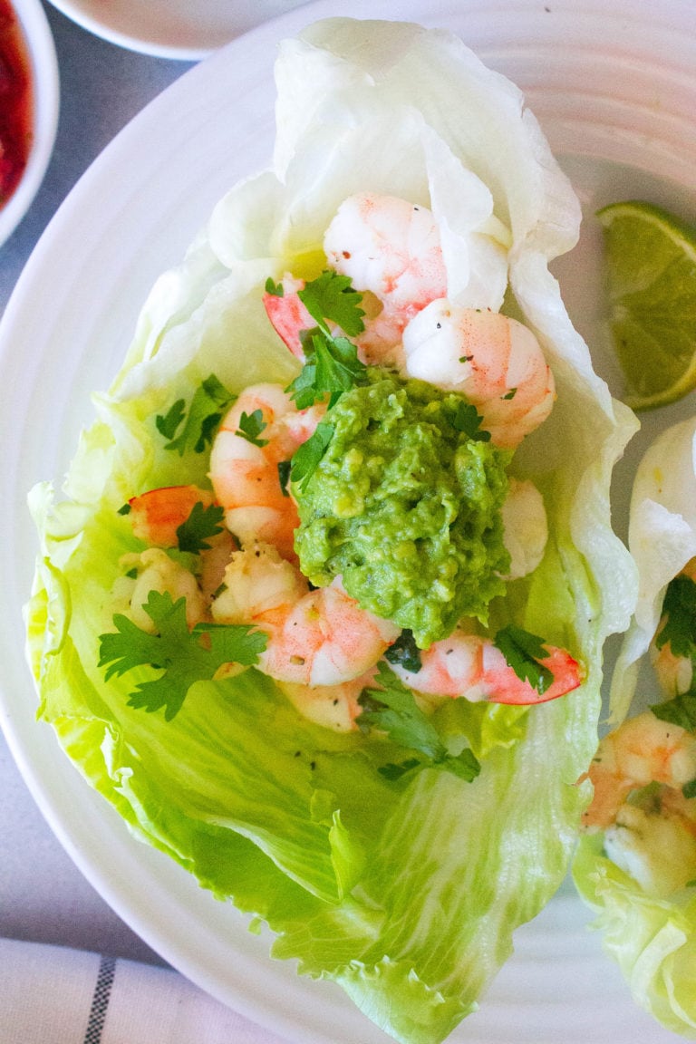 Cilantro Lime Shrimp Lettuce Wraps Kathryns Kitchen