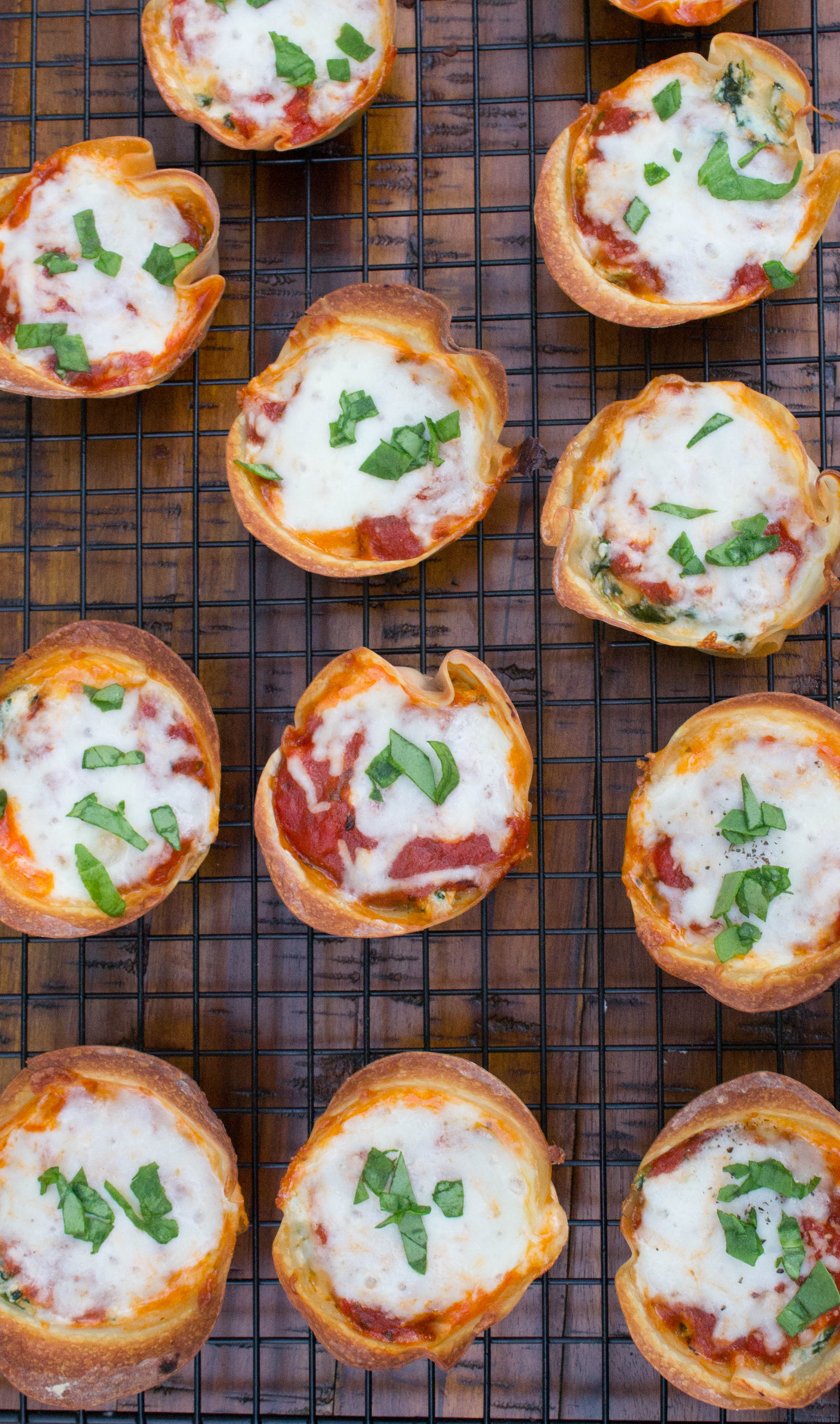 Spinach and Ricotta Lasagna Cups