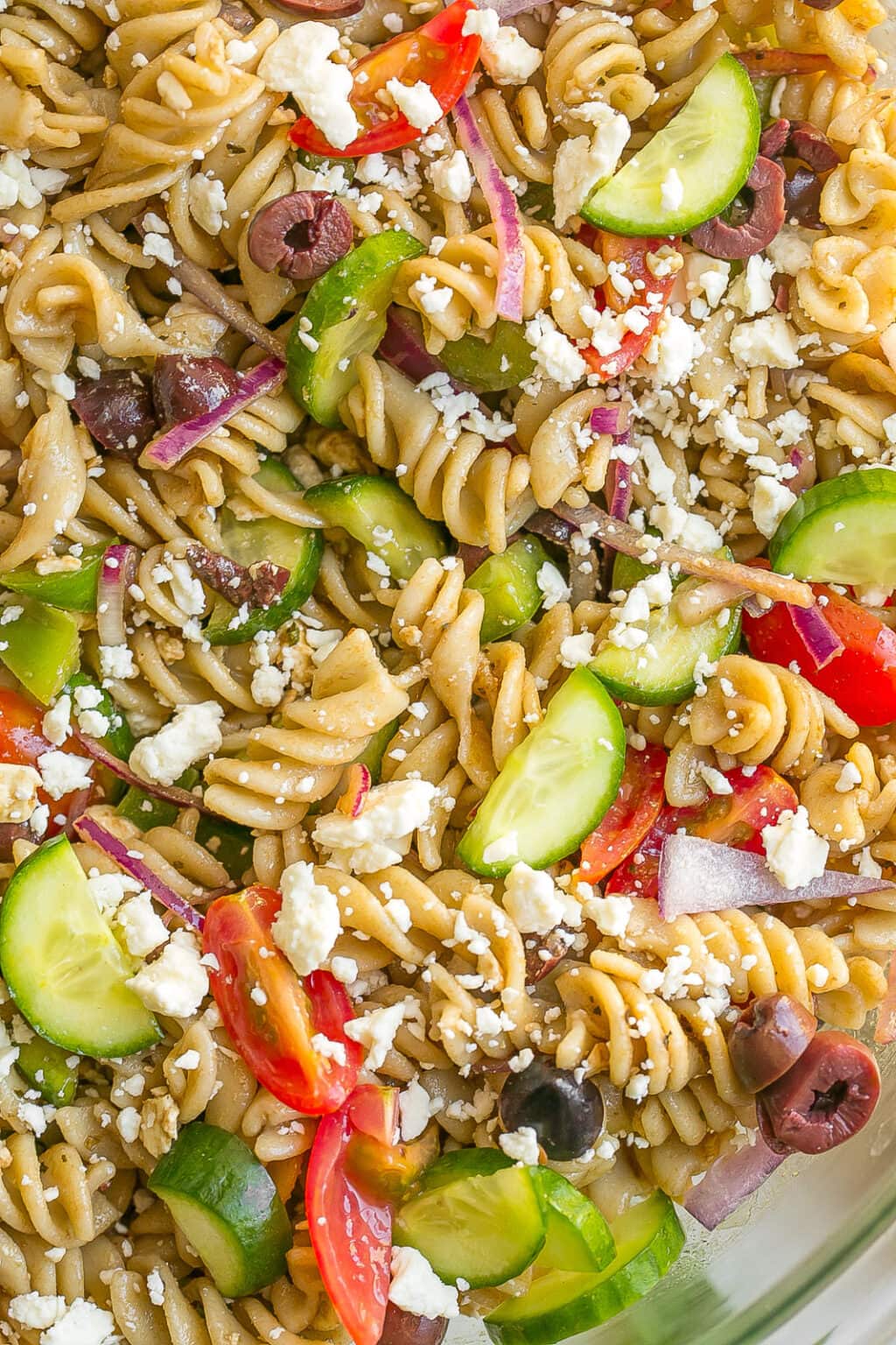 Greek Whole Wheat Pasta Salad- Kathryn's Kitchen