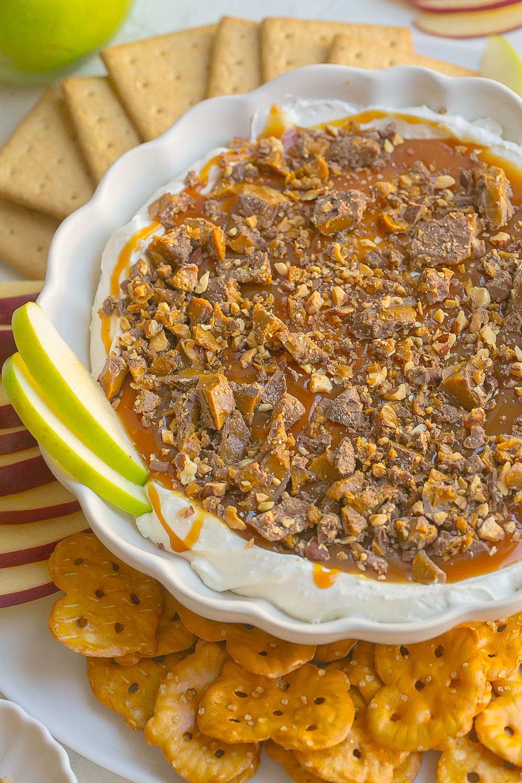 Cream Cheese Caramel Apple Dip.