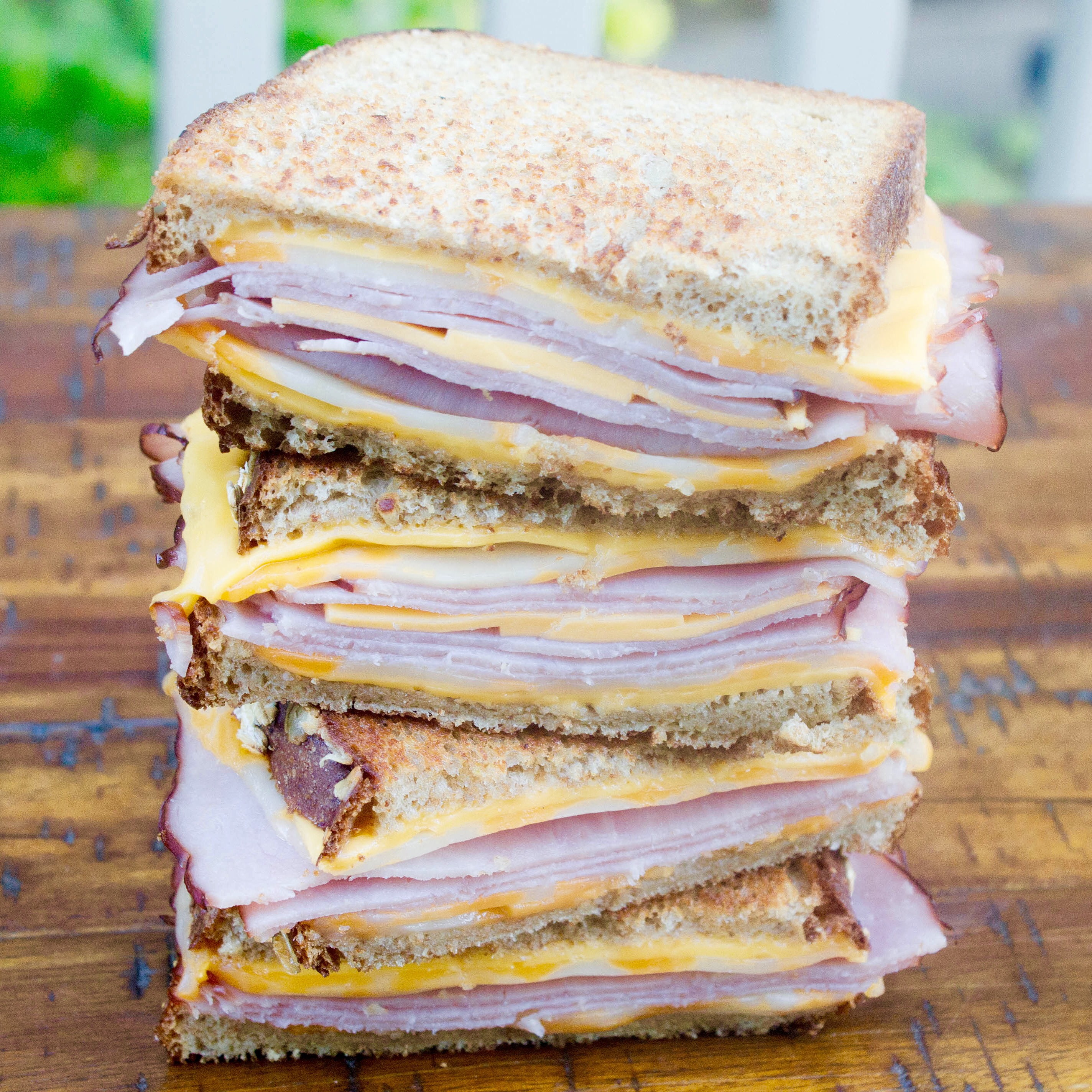 Semi-Grilled Ham & Cheese Sandwich
