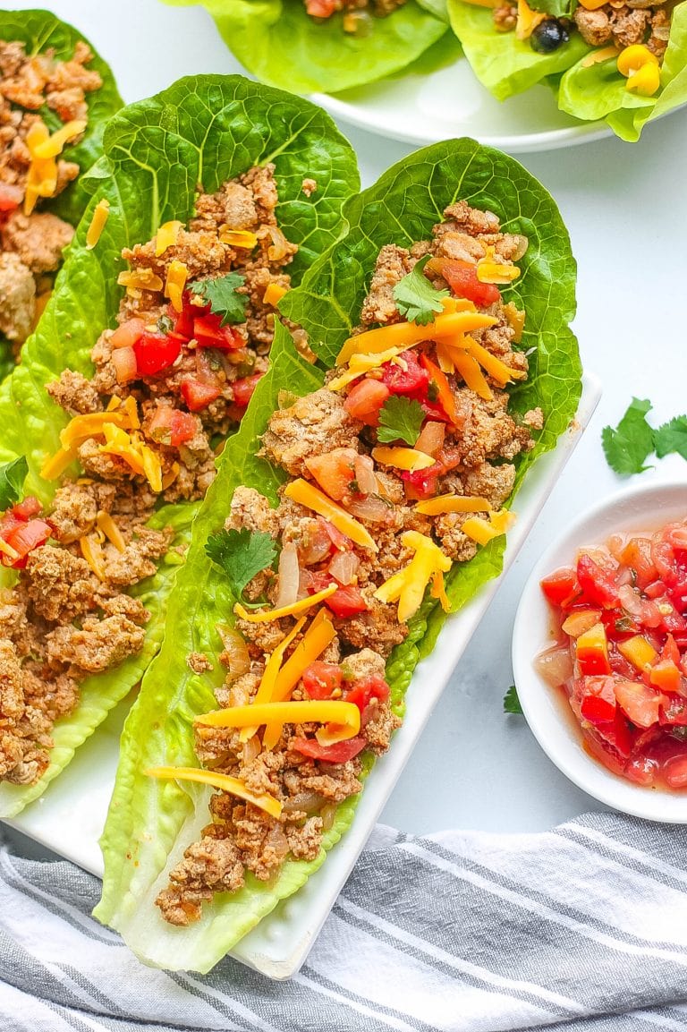 Taco Lettuce Wraps Healthier Version Kathryns Kitchen 7052