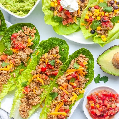 Taco Lettuce Wraps (Healthier Version)- Kathryn's Kitchen