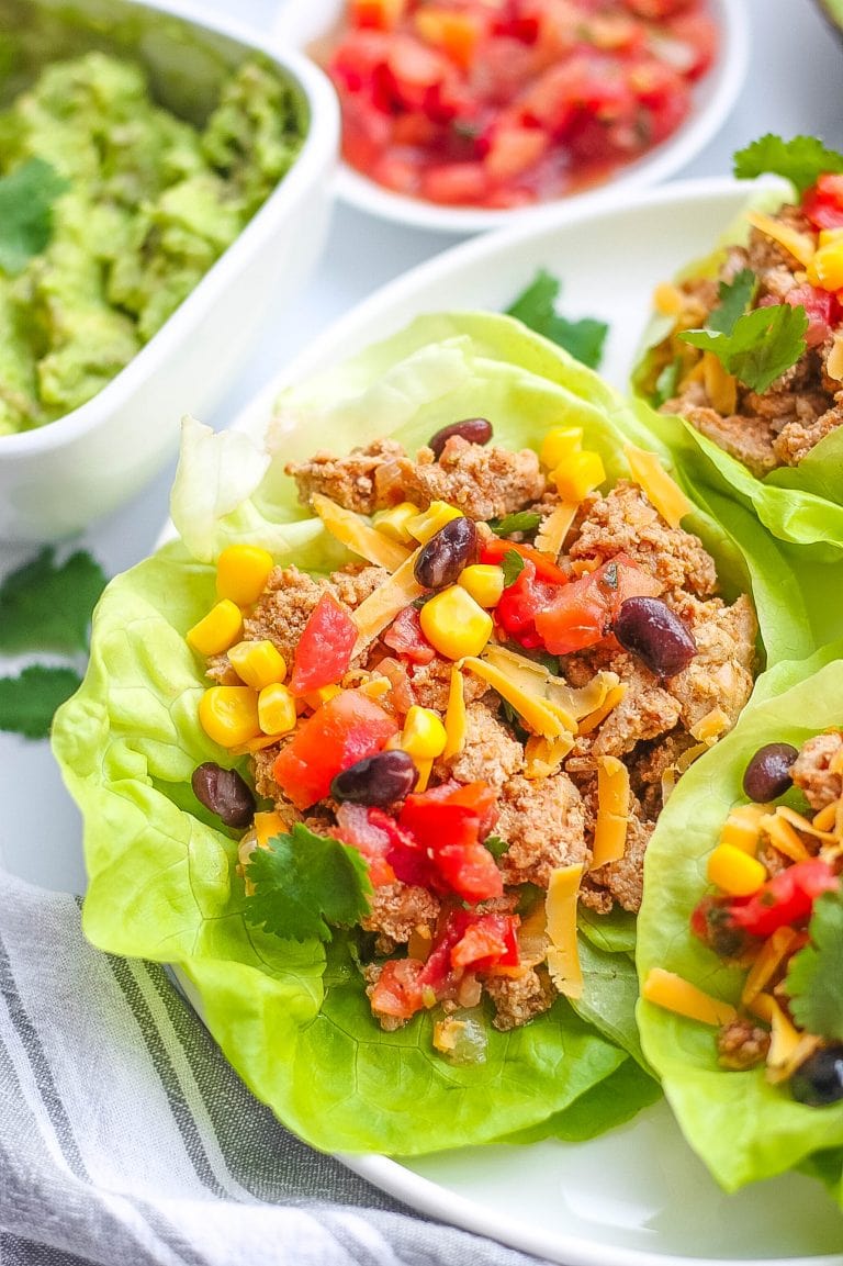 Taco Lettuce Wraps (Healthier Version)- Kathryn's Kitchen