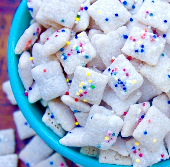 Sprinkled Cupcake Muddy Buddies