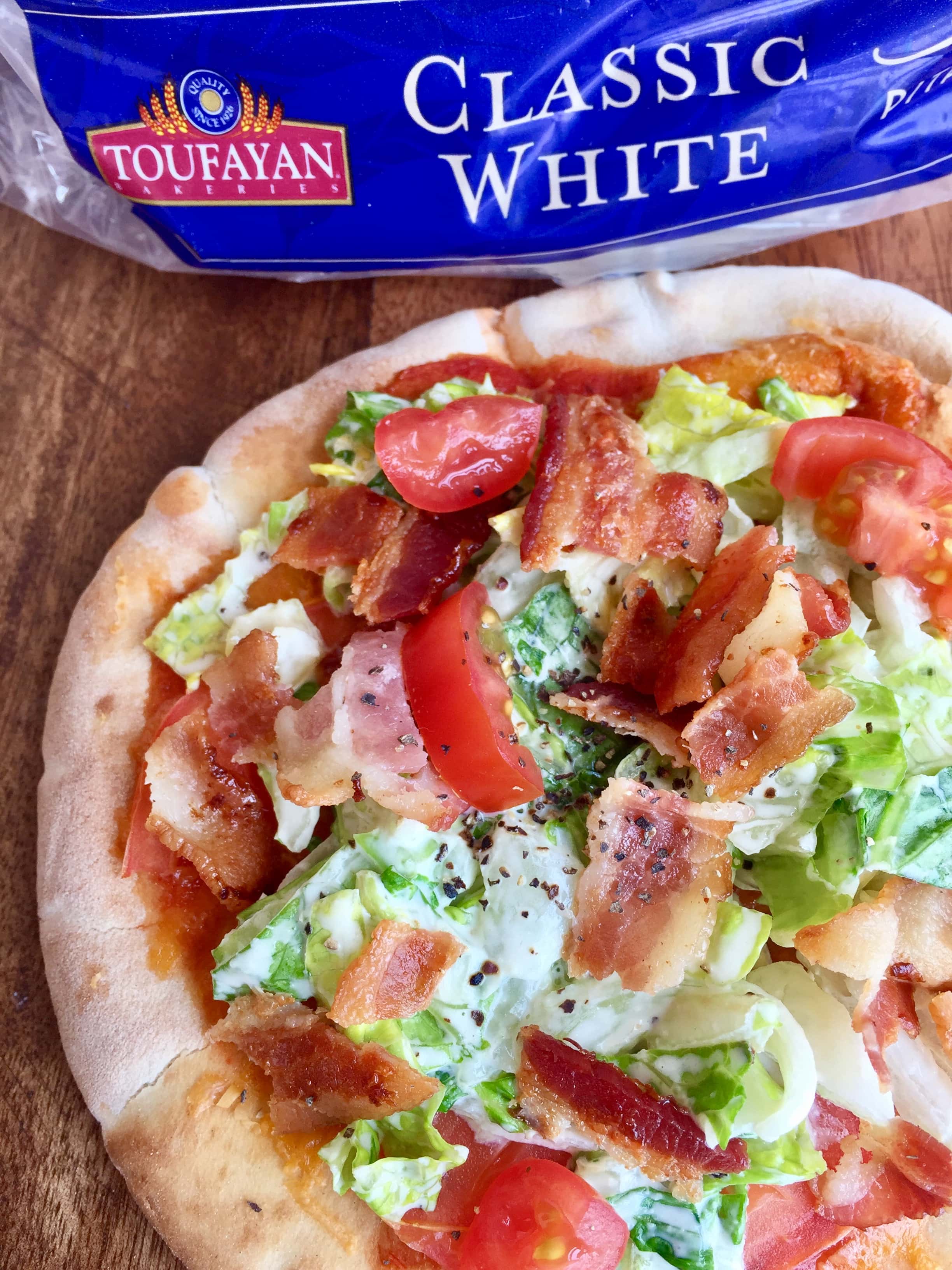 Bacon, Lettuce, Tomato Pizza