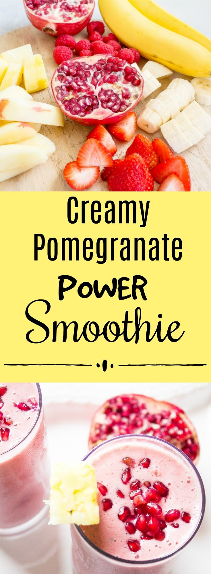 Creamy Pomegranate Power Smoothie