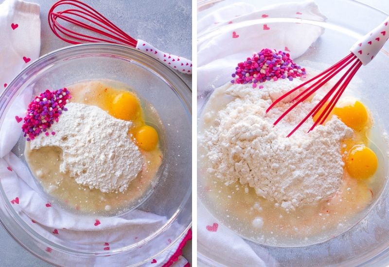 Valentine's Day Cake Mix Cookies