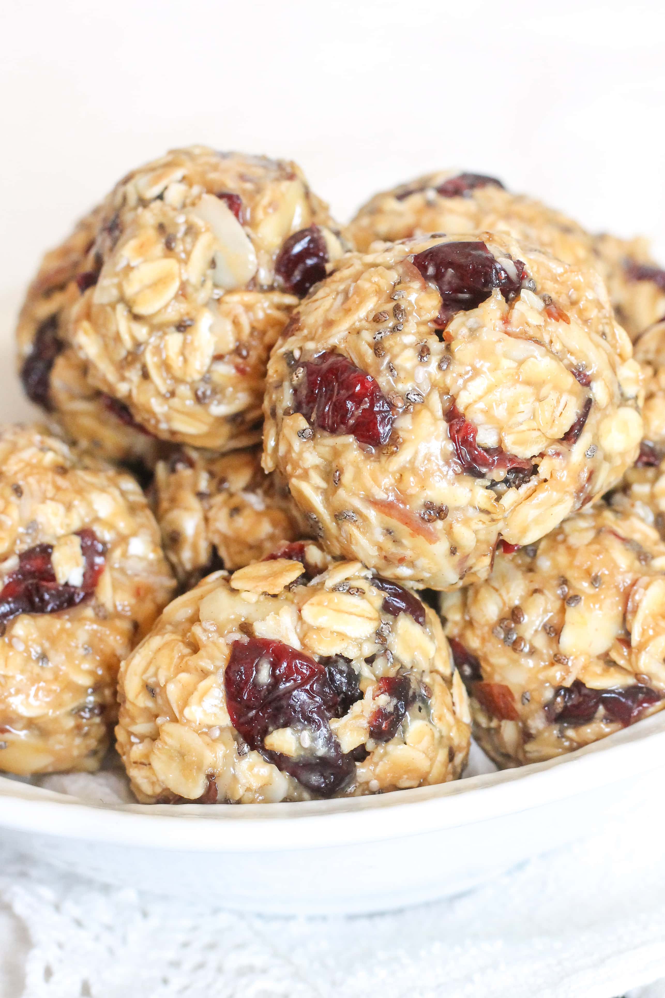 Cranberry Almond Energy Bites