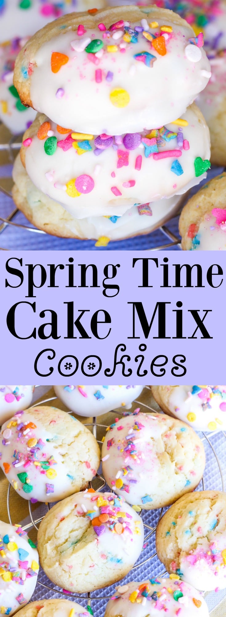 Spring Time Cake Mix Cookies