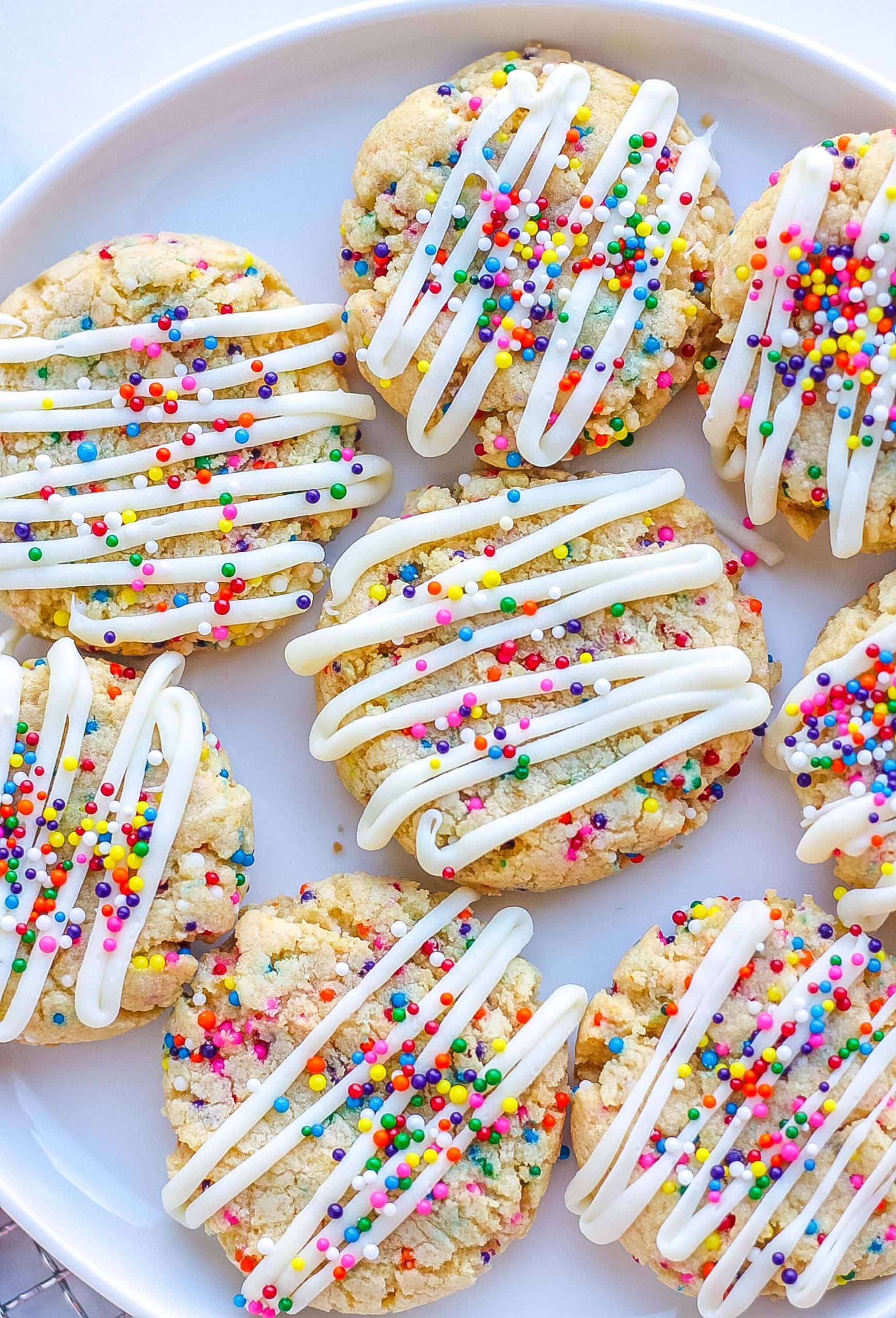 Sprinkle Cookies with pudding mix