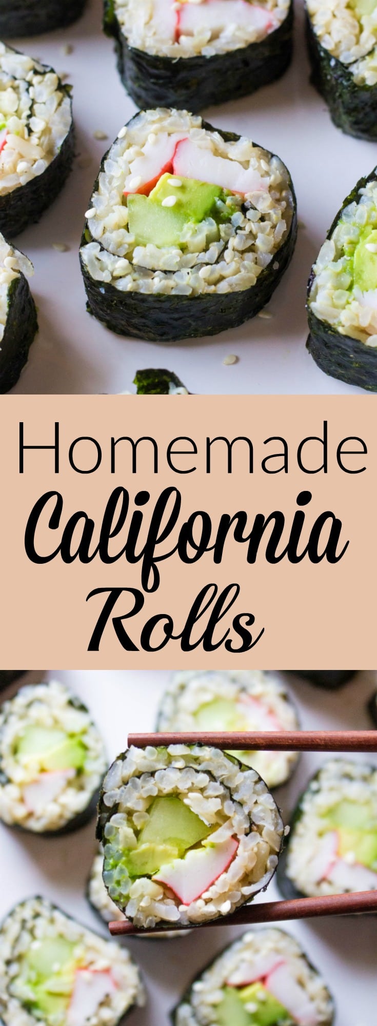 Easy California Sushi Rolls - Yummy Healthy Easy