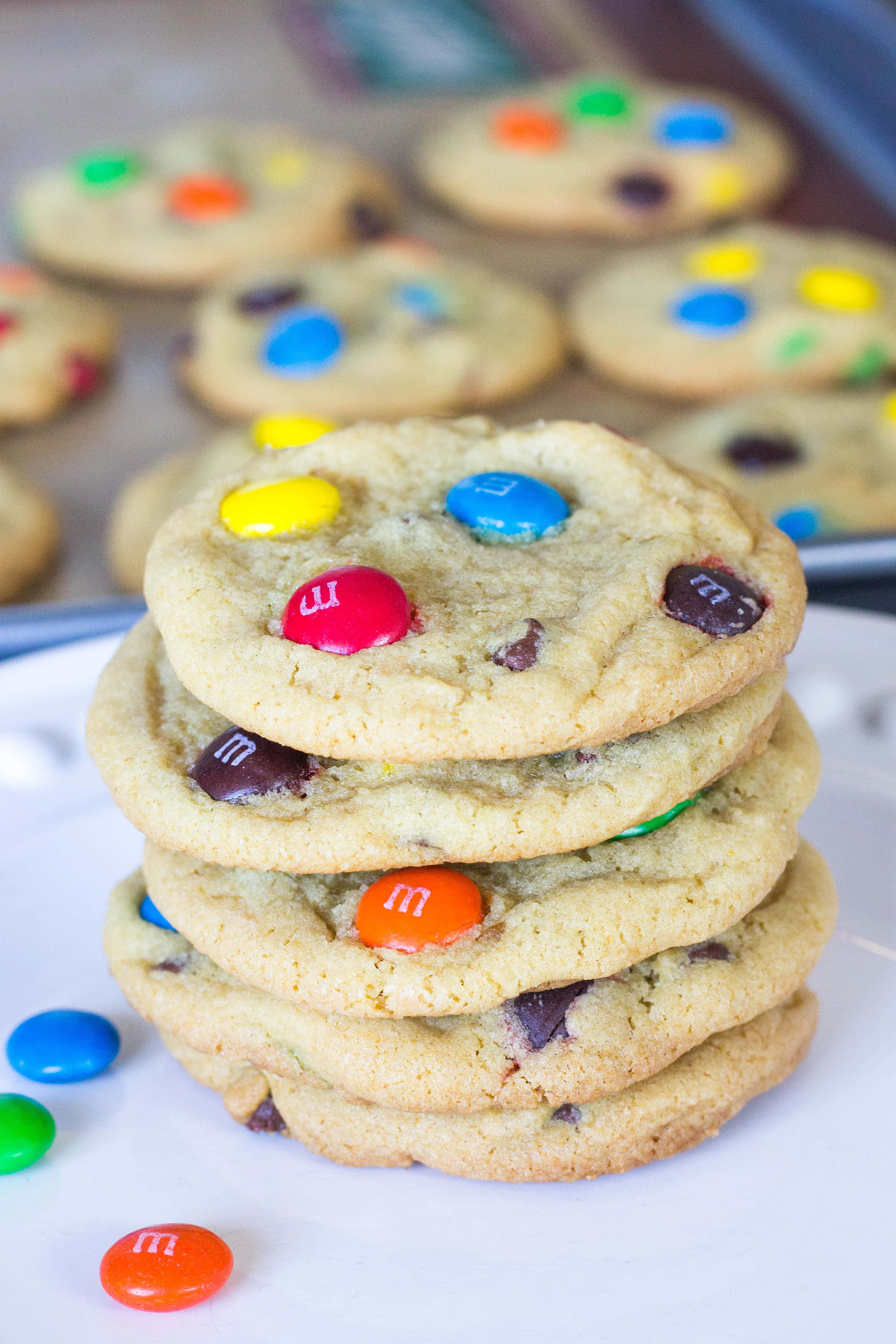 Soft & Chewy M&M Cookies