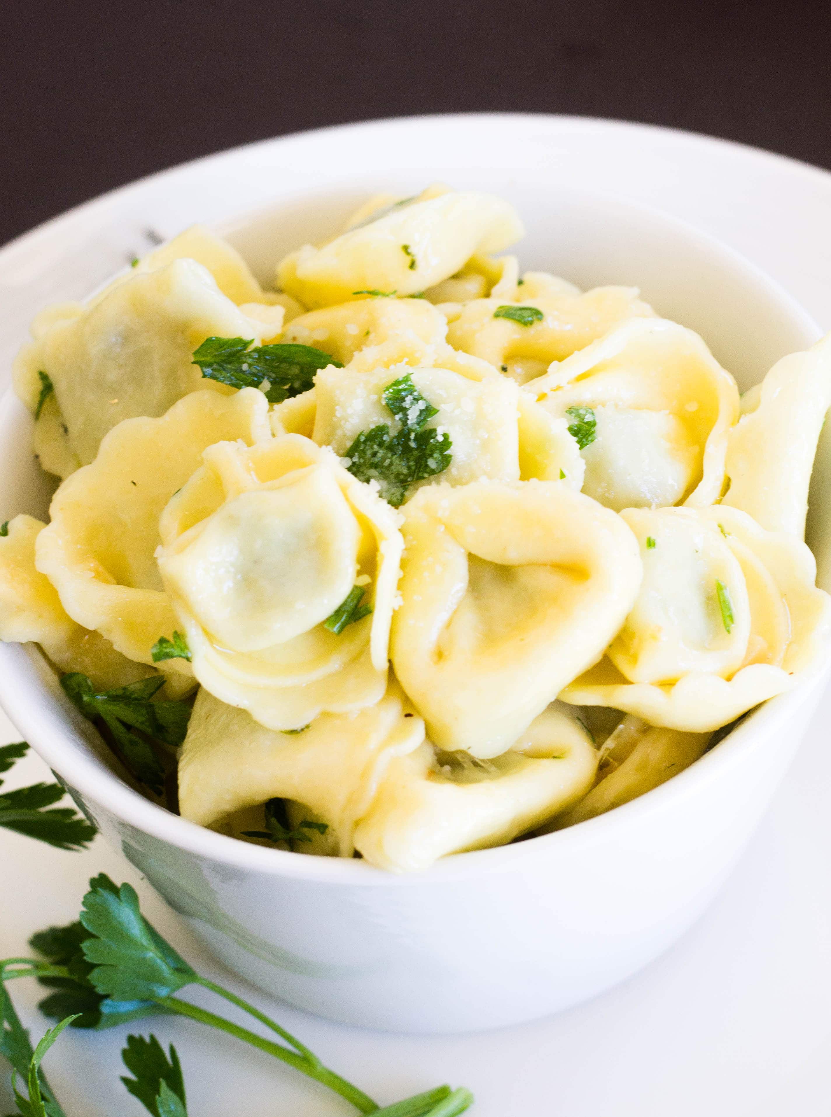 Garlic and Butter Tortellini 