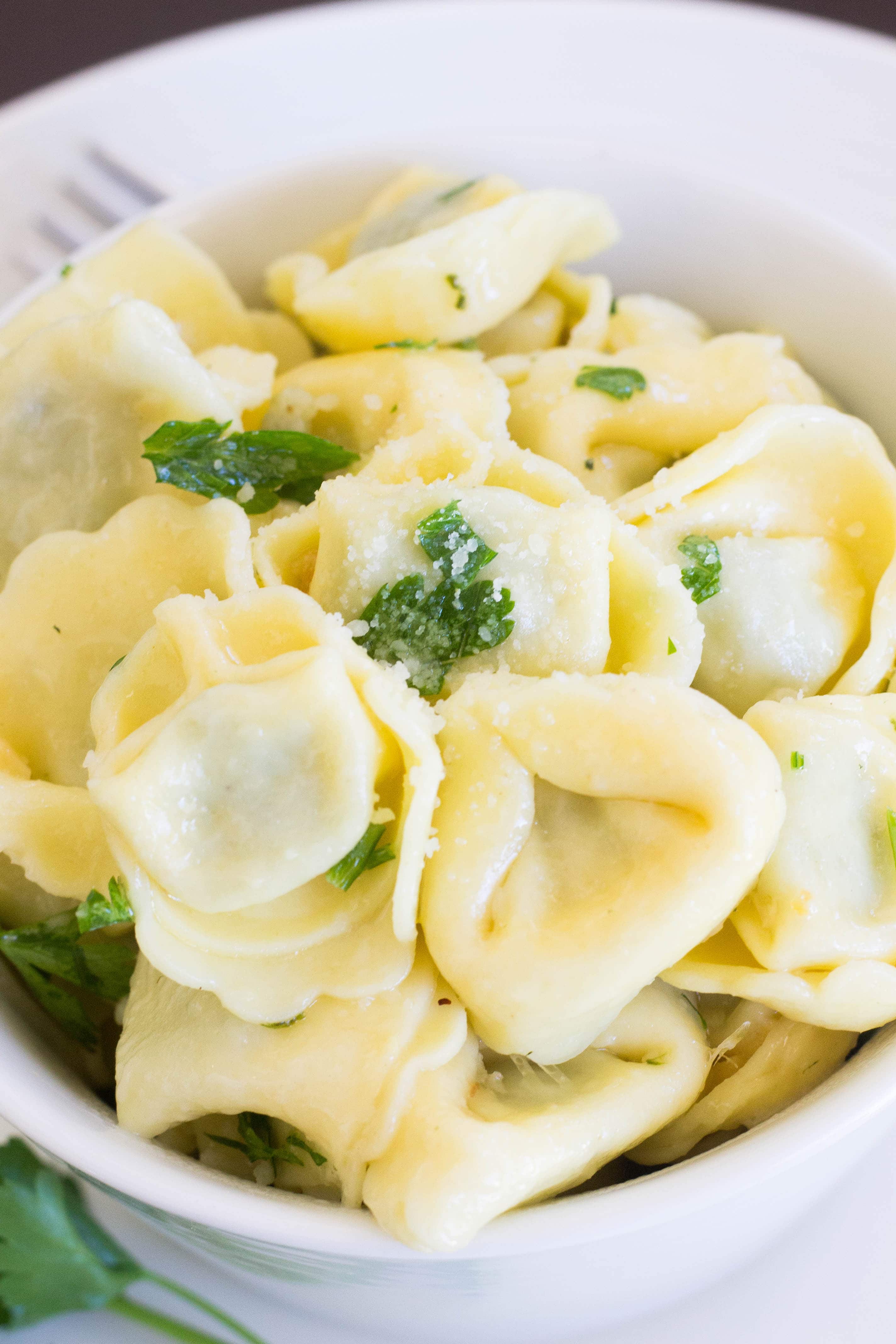 Garlic and Butter Tortellini 