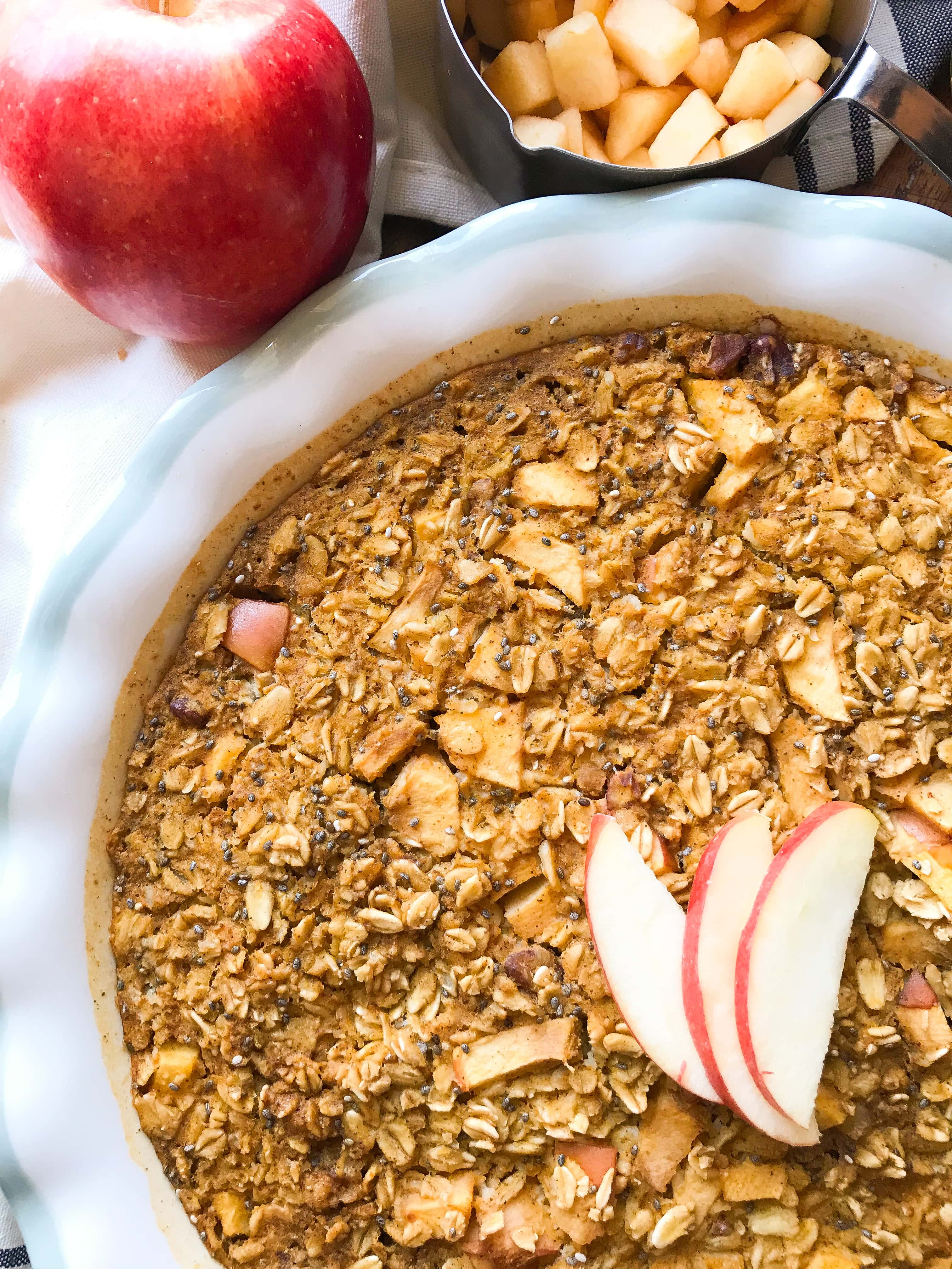  Baked Pumpkin Spice Apple Oatmeal