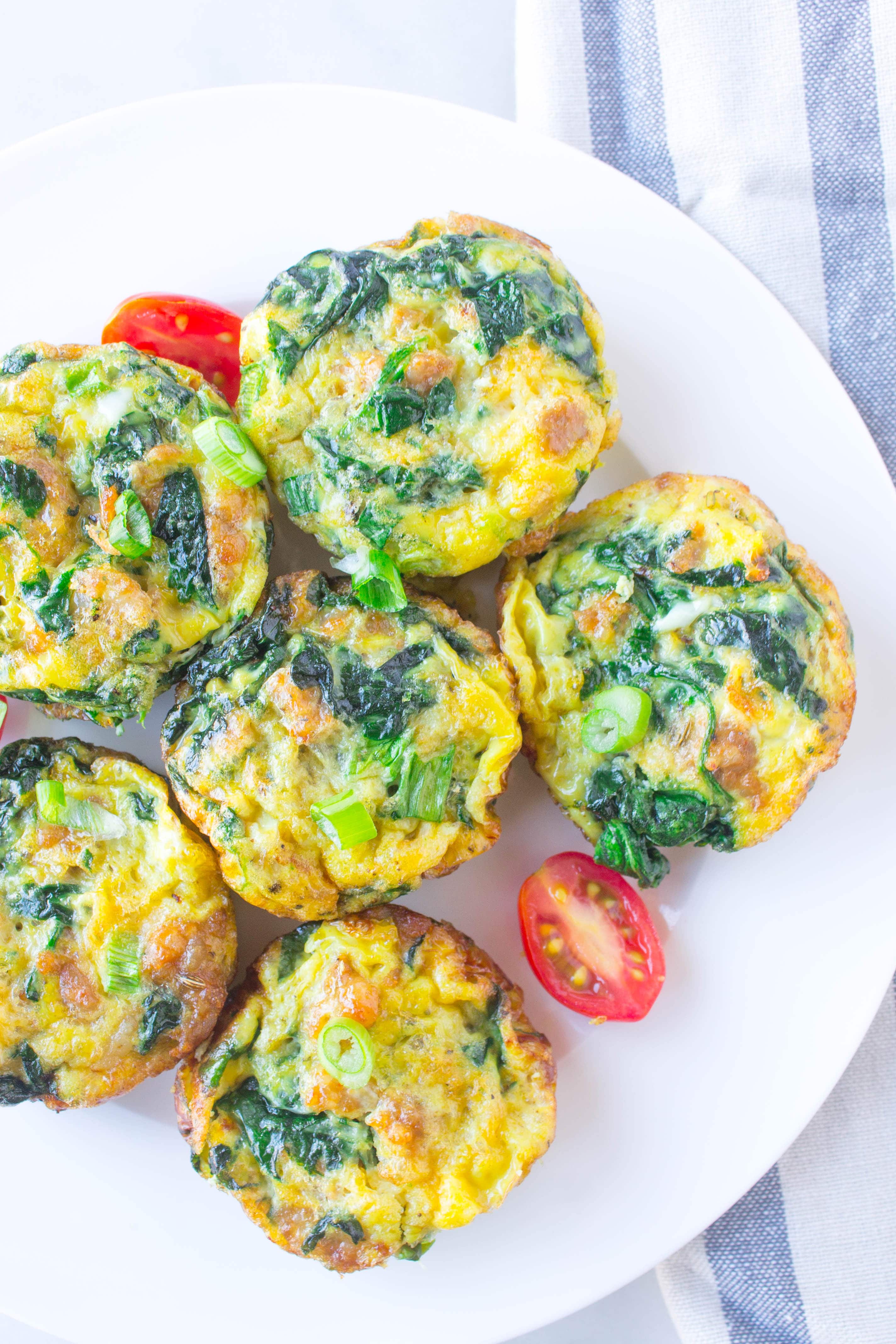 Italian Sausage & Spinach Egg Bites