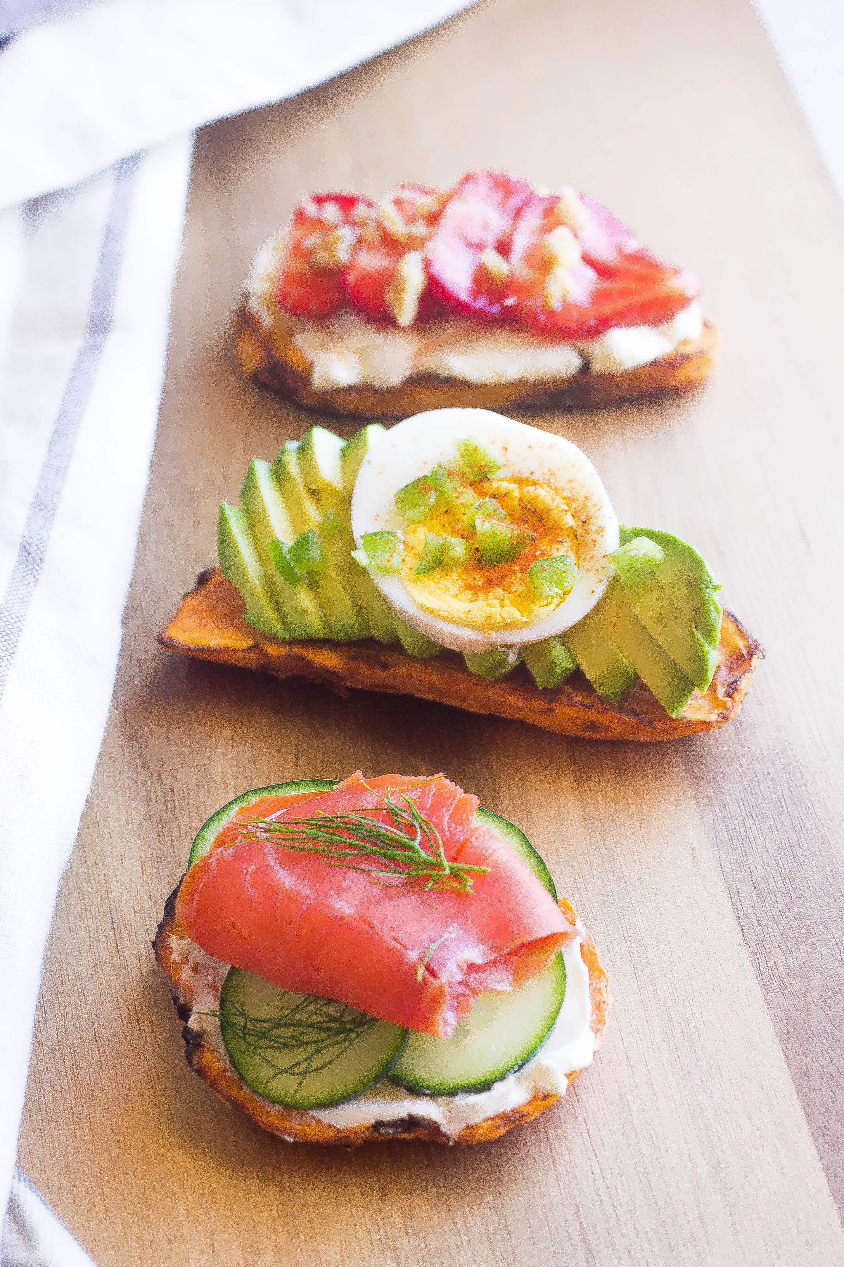 5 Minute- Breakfast Sweet PotaTOASTS! - Kathryn's Kitchen