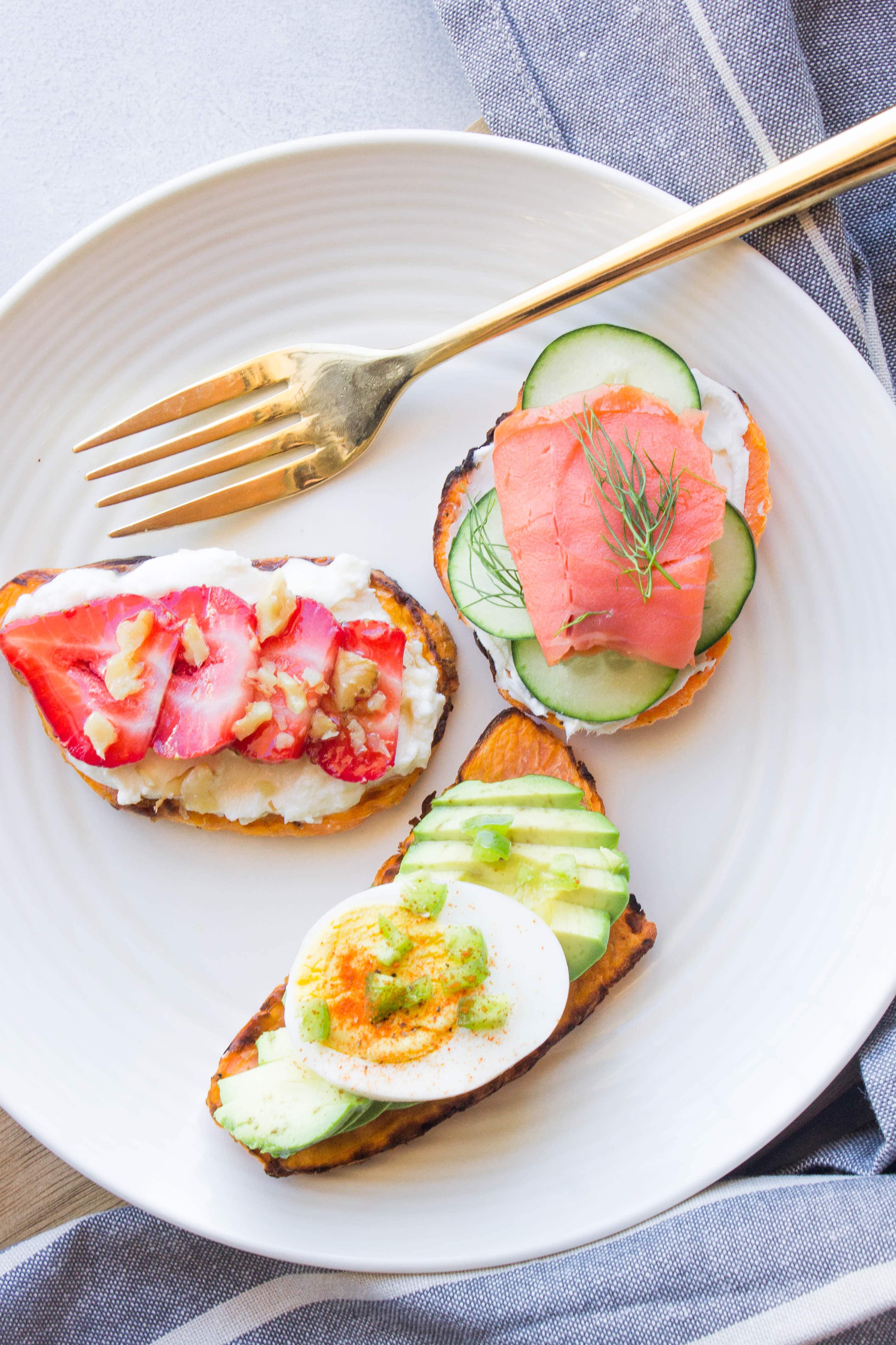 5 Minute- Breakfast Sweet PotaTOASTS! - Kathryn's Kitchen