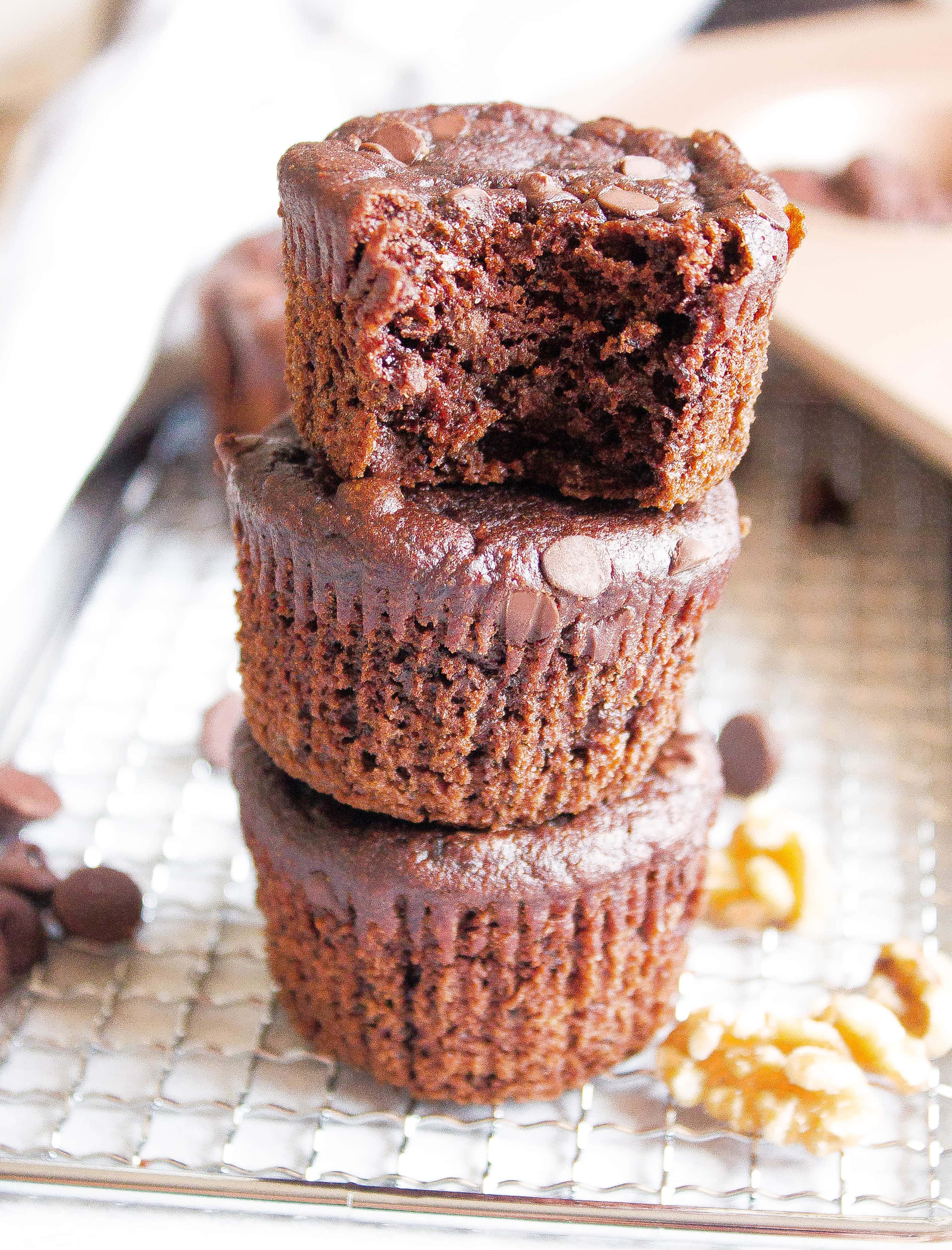 healthy chocolate muffins