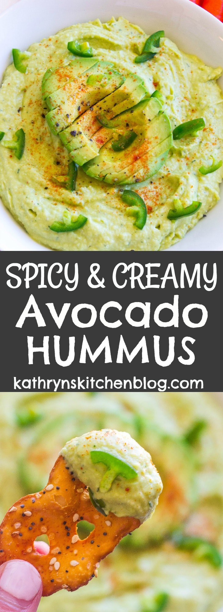 Creamy and Spicy Avocado Hummus