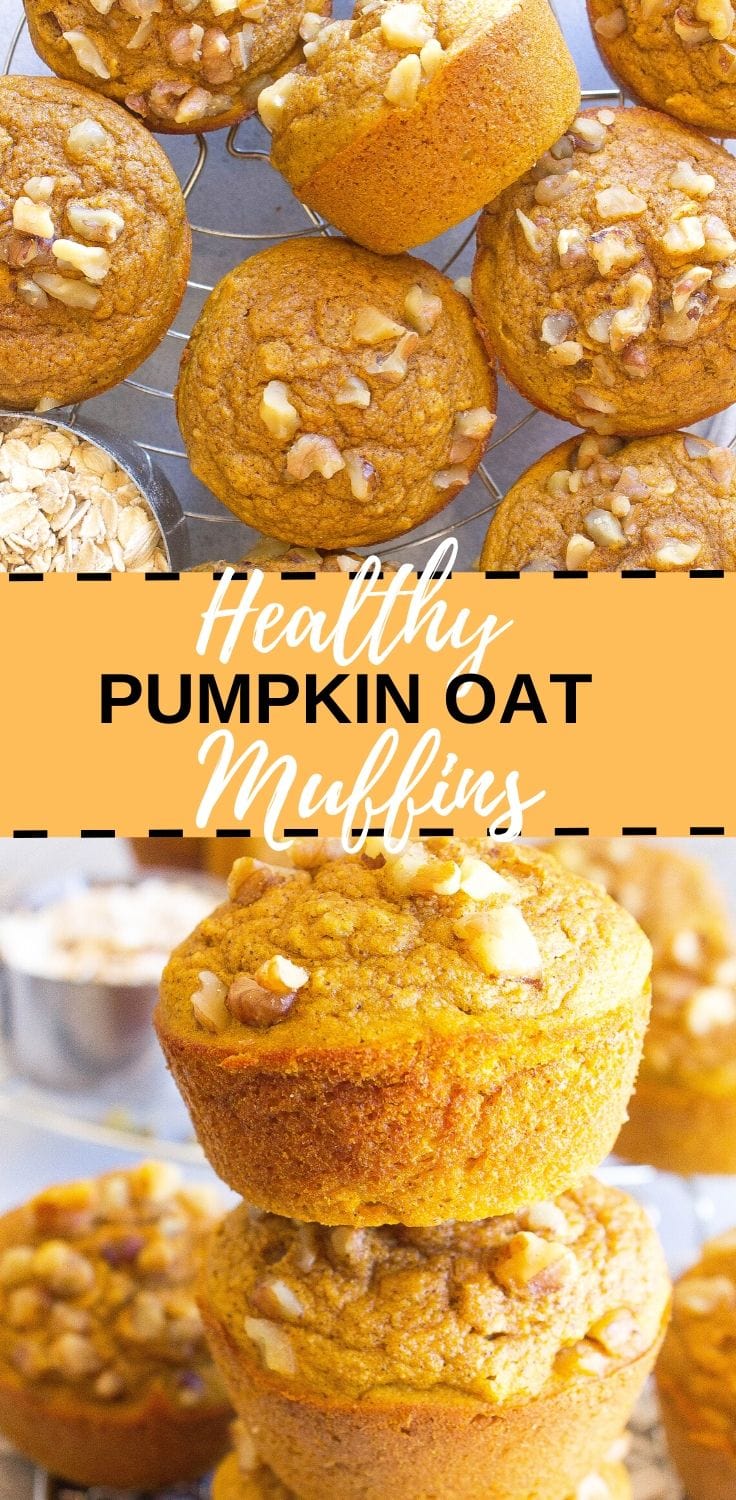 Healthy Pumpkin Oat Muffins - Kathryn's Kitchen