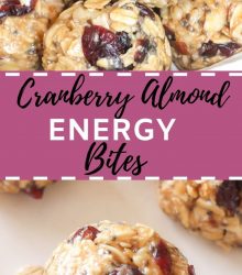 Cranberry Energy Bites