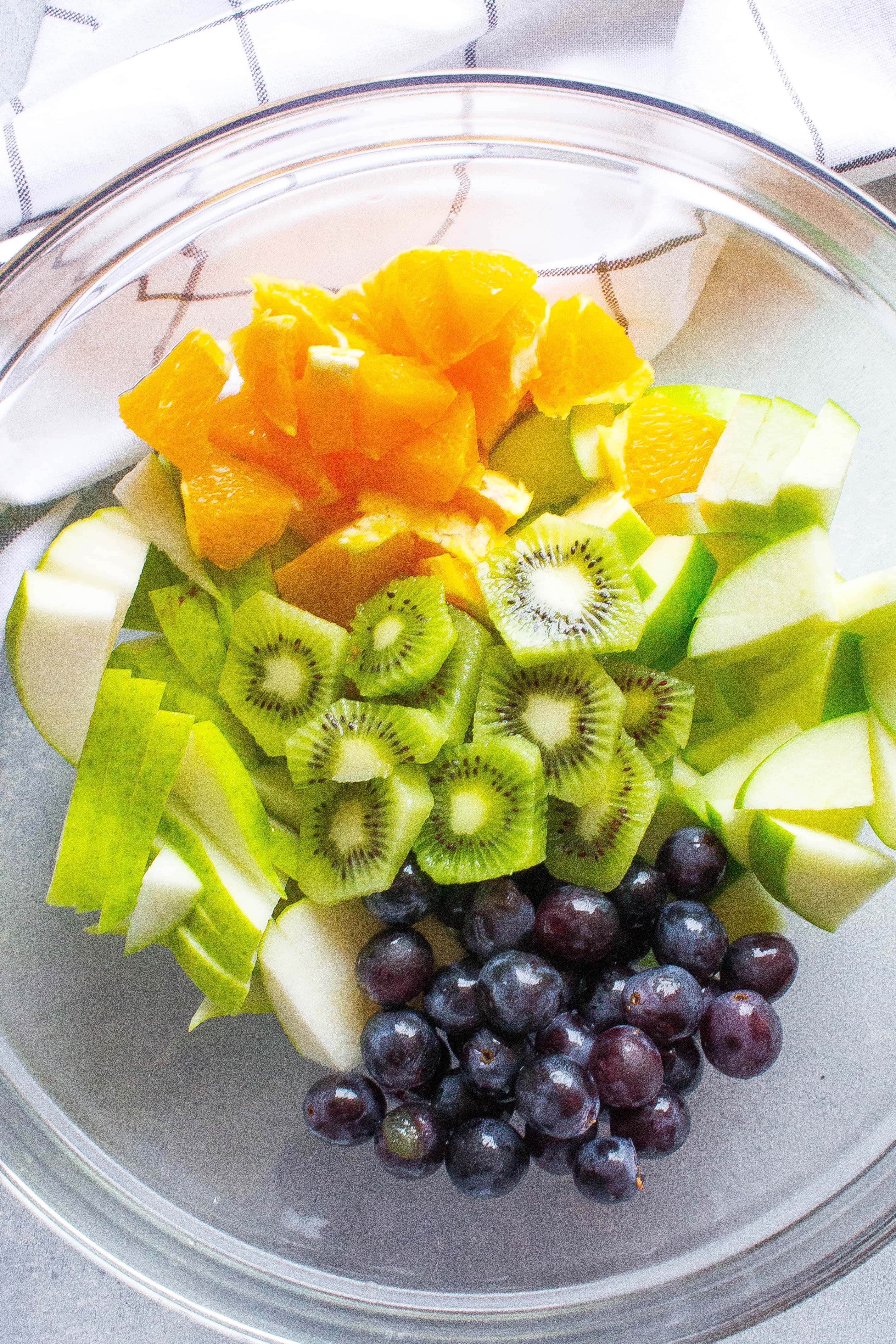 Fruit Salad with Honey Poppy Seed Dressing –