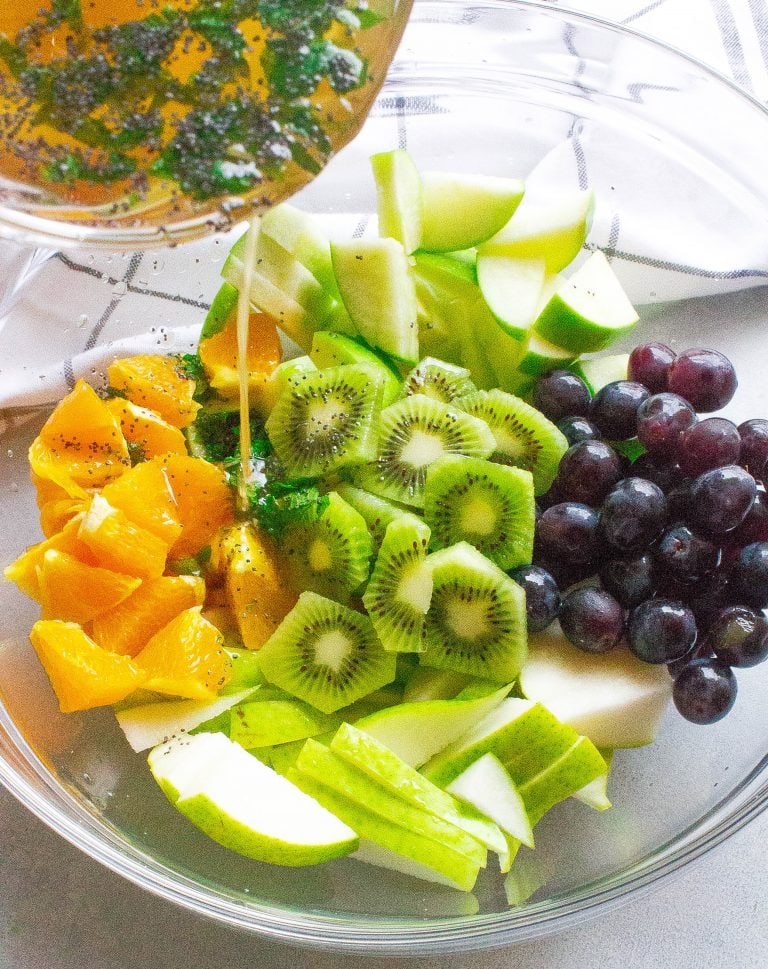 Fresh Fruit Salad (with honey poppy seed dressing)- Kathryn's Kitchen