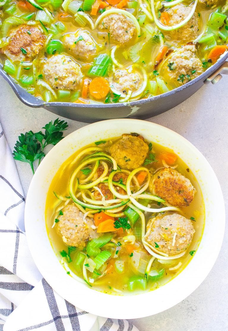 Chicken Zoodle Soup - Kathryn's Kitchen