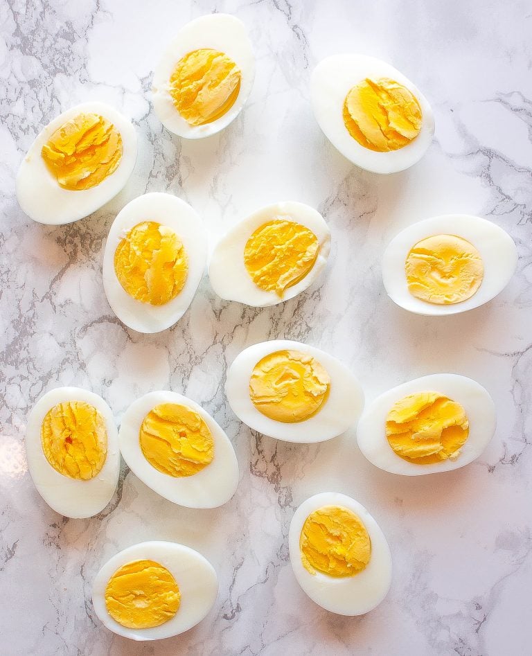 Easy Halloween Deviled Eggs (Pumpkin Shaped)