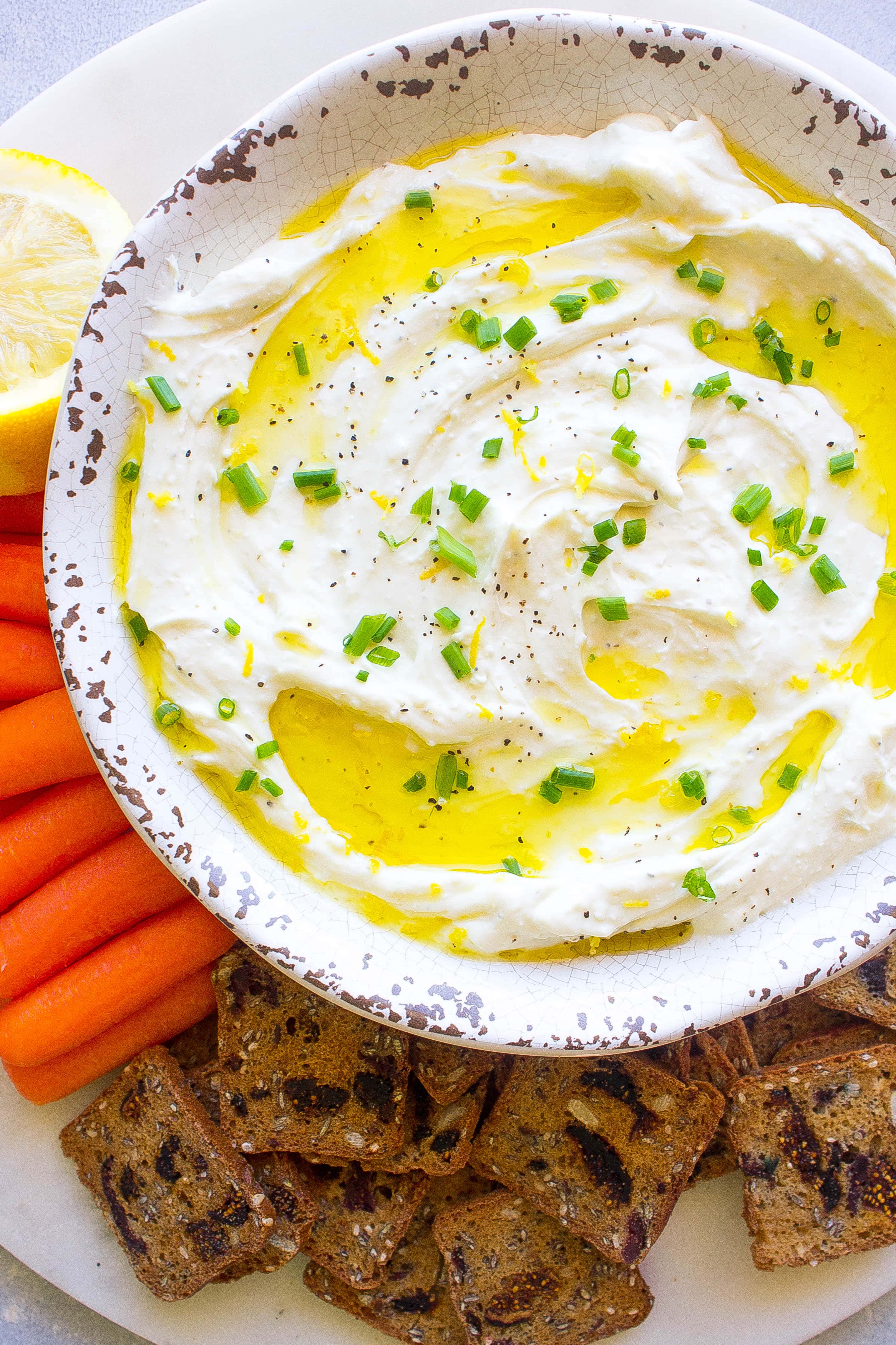 Whipped Feta Garlic Dip