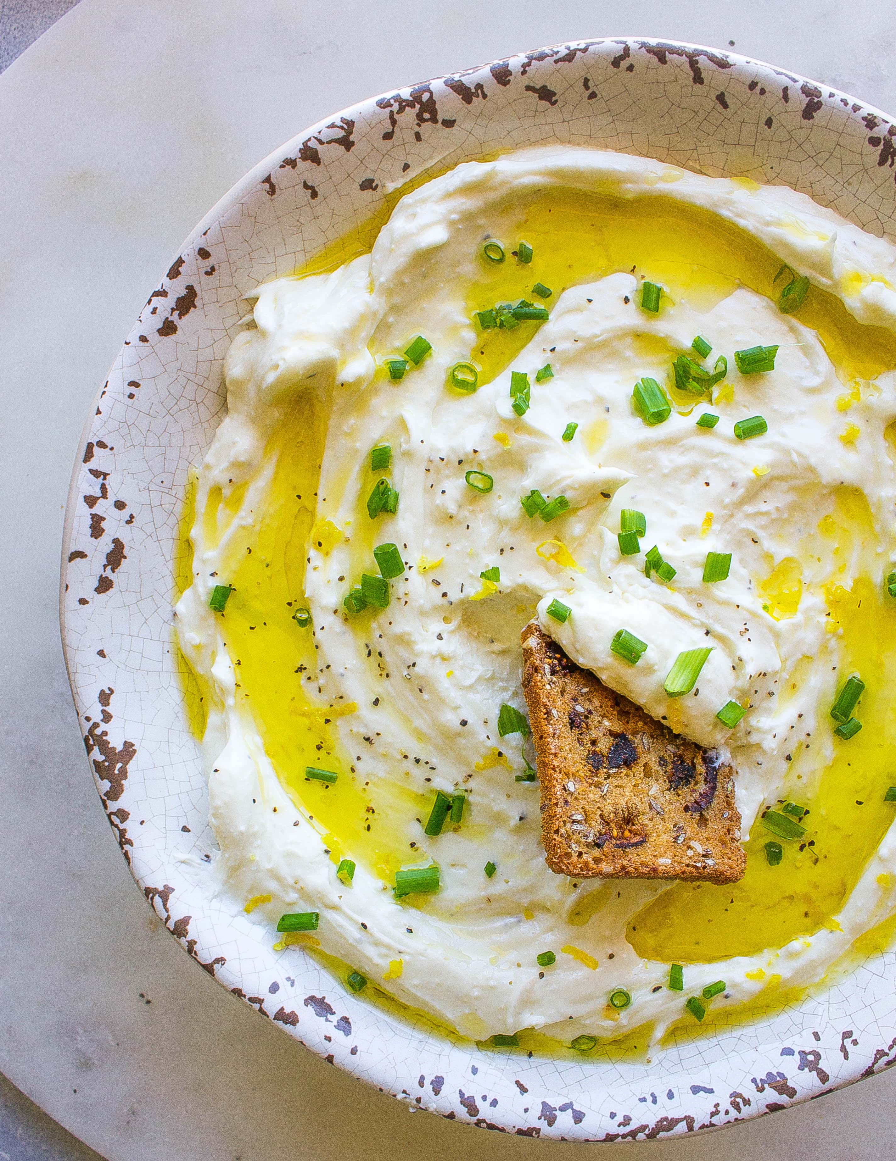 Whipped Feta Garlic Dip