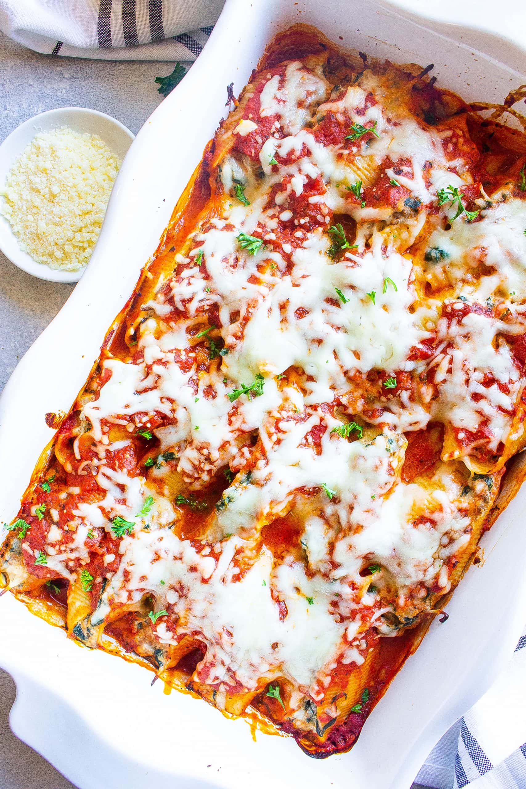 Beef Lasagna Stuffed Shells - Kathryn's Kitchen