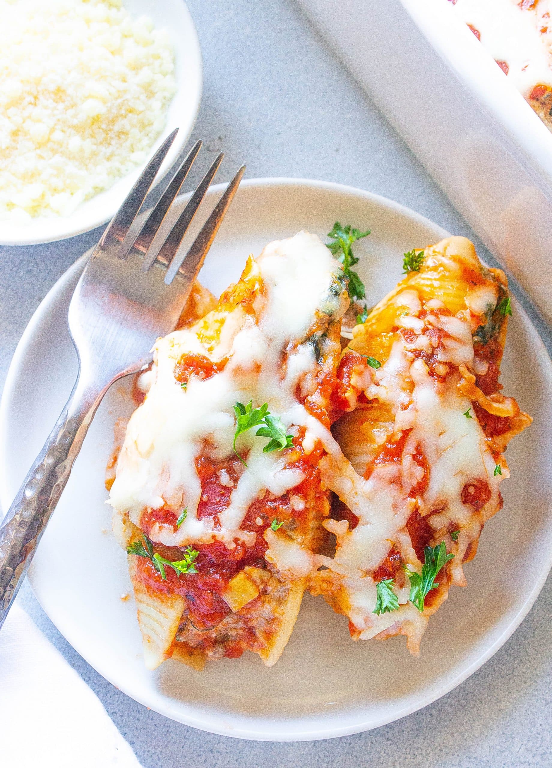 Beef Lasagna Stuffed Shells - Kathryn's Kitchen