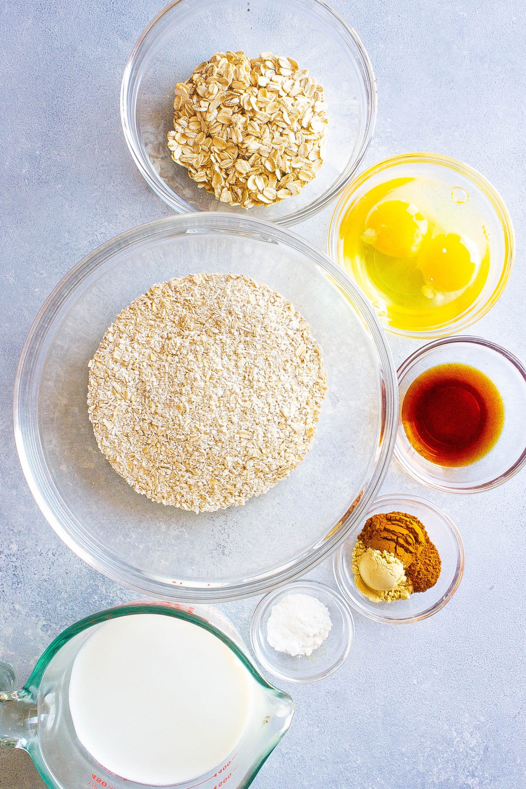 Baked Gingerbread Oatmeal Bites Ingredients