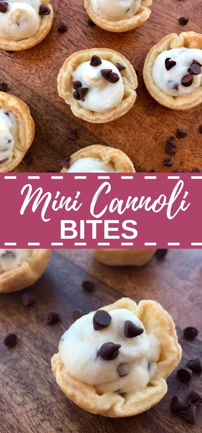 mini cannoli bites