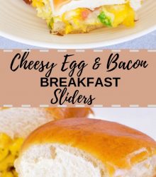 Cheesy Bacon Egg Breakfast Sliders