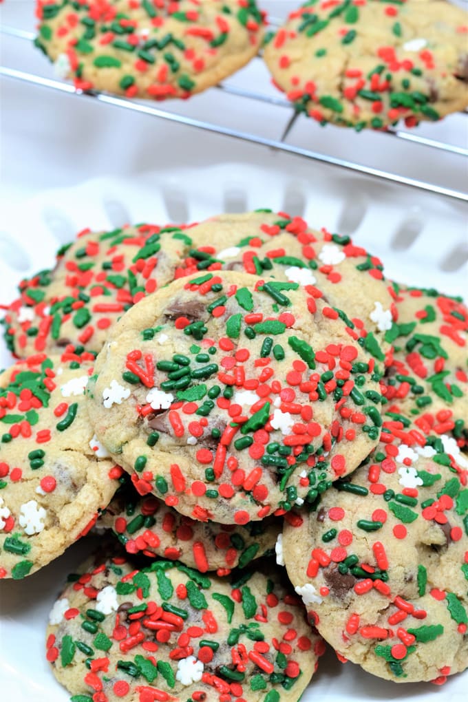 Chocolate Chip Christmas Cookies